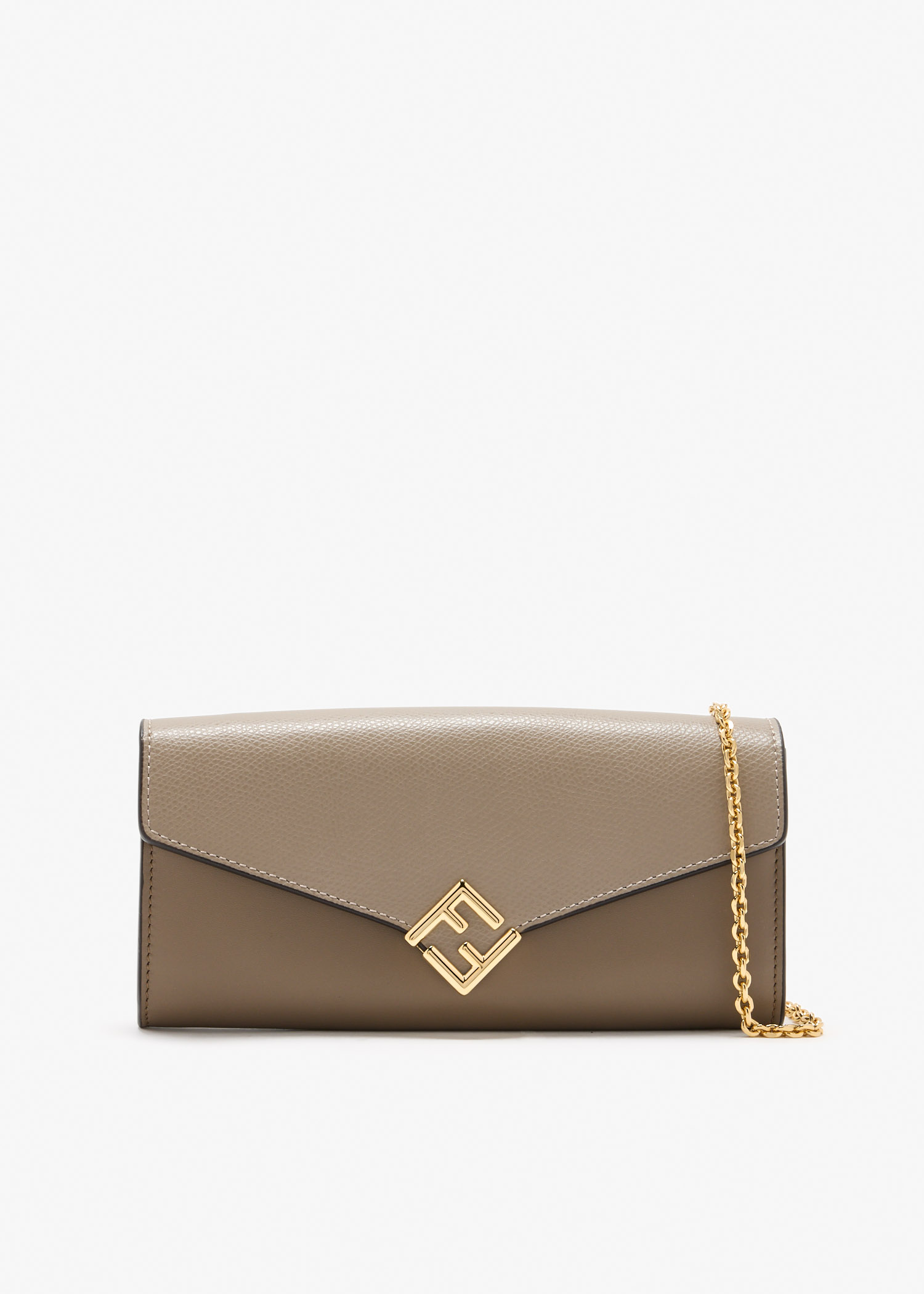 

FF Diamonds chain wallet, Taupe