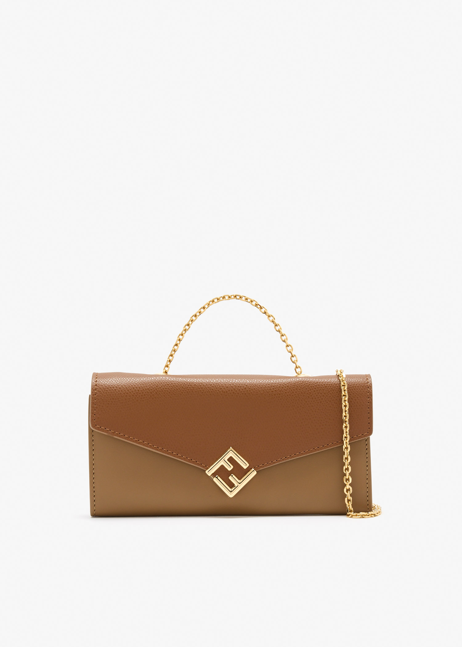 

FF Diamond chain wallet, Brown