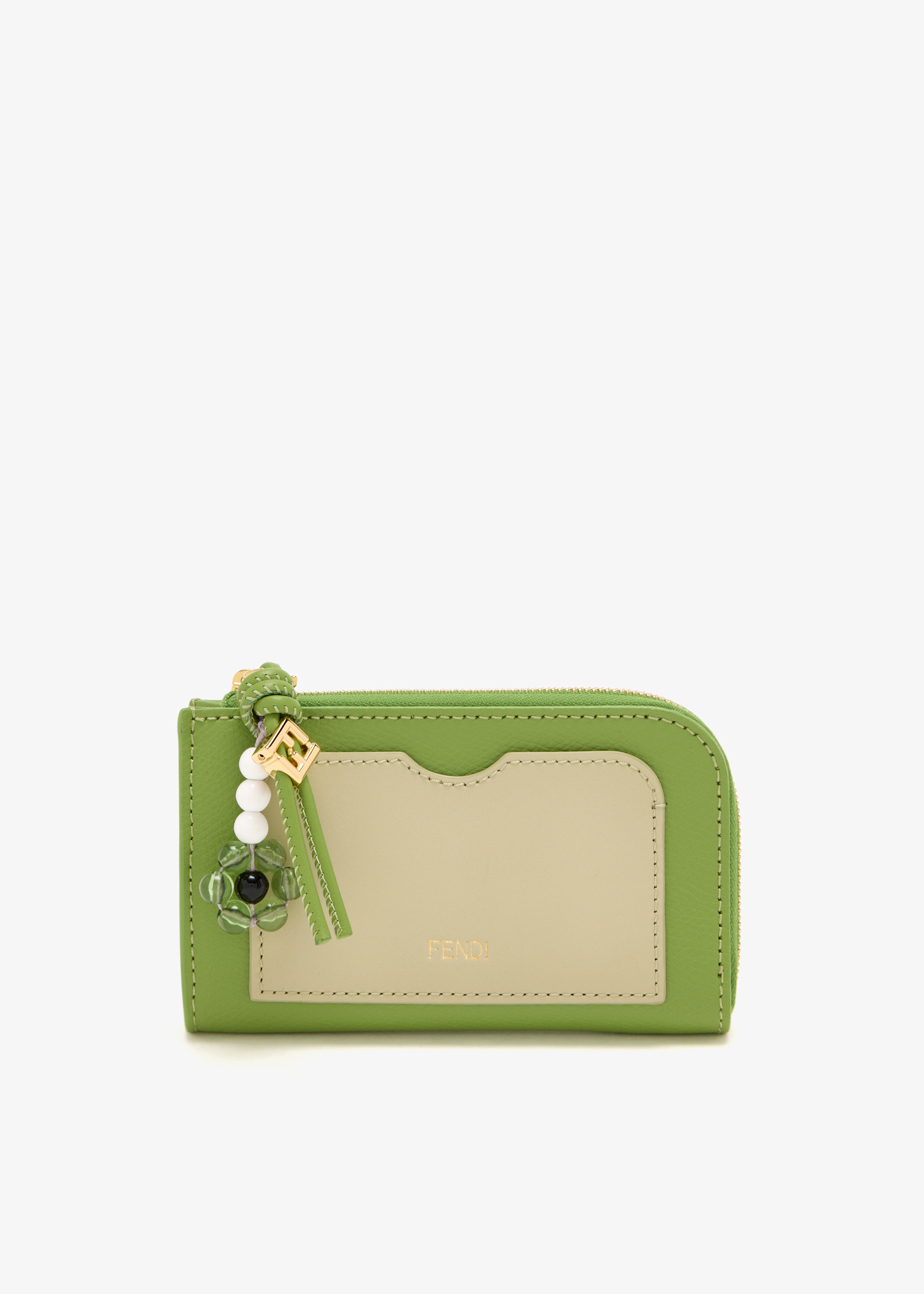 

FF Diamonds card case pouch, Green