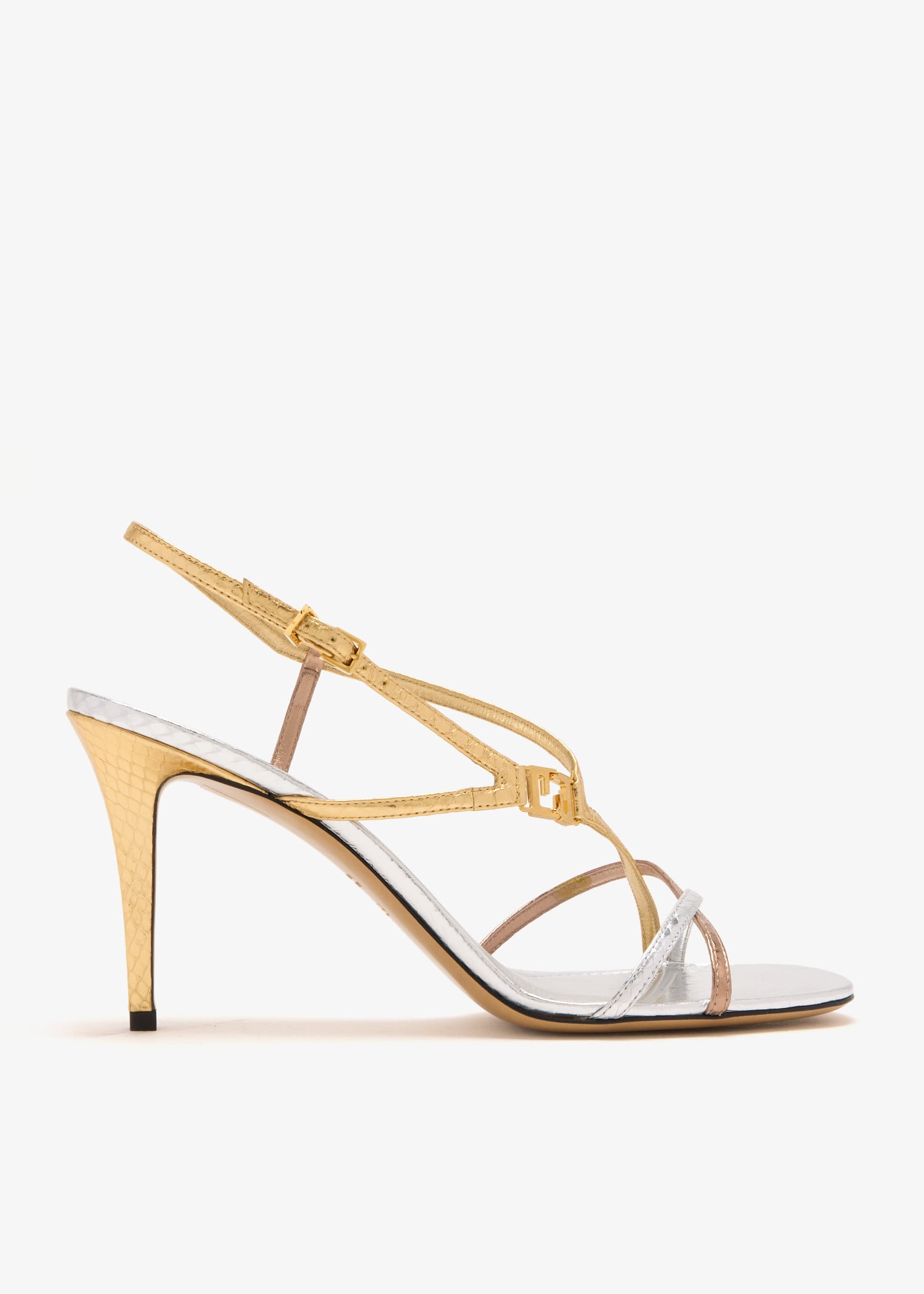 

FFold sandals, Silver