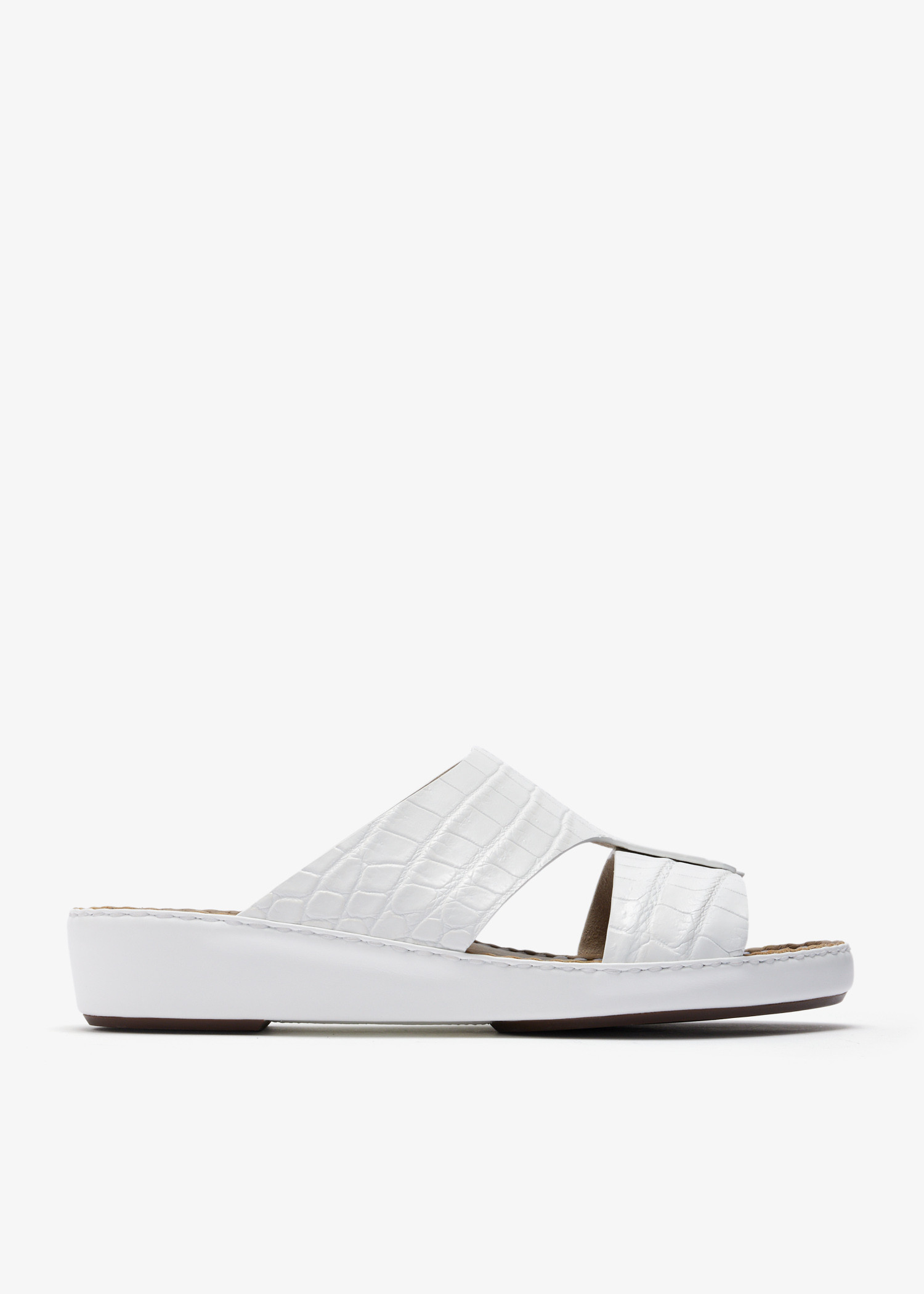 

Drifted Belt sandals, White