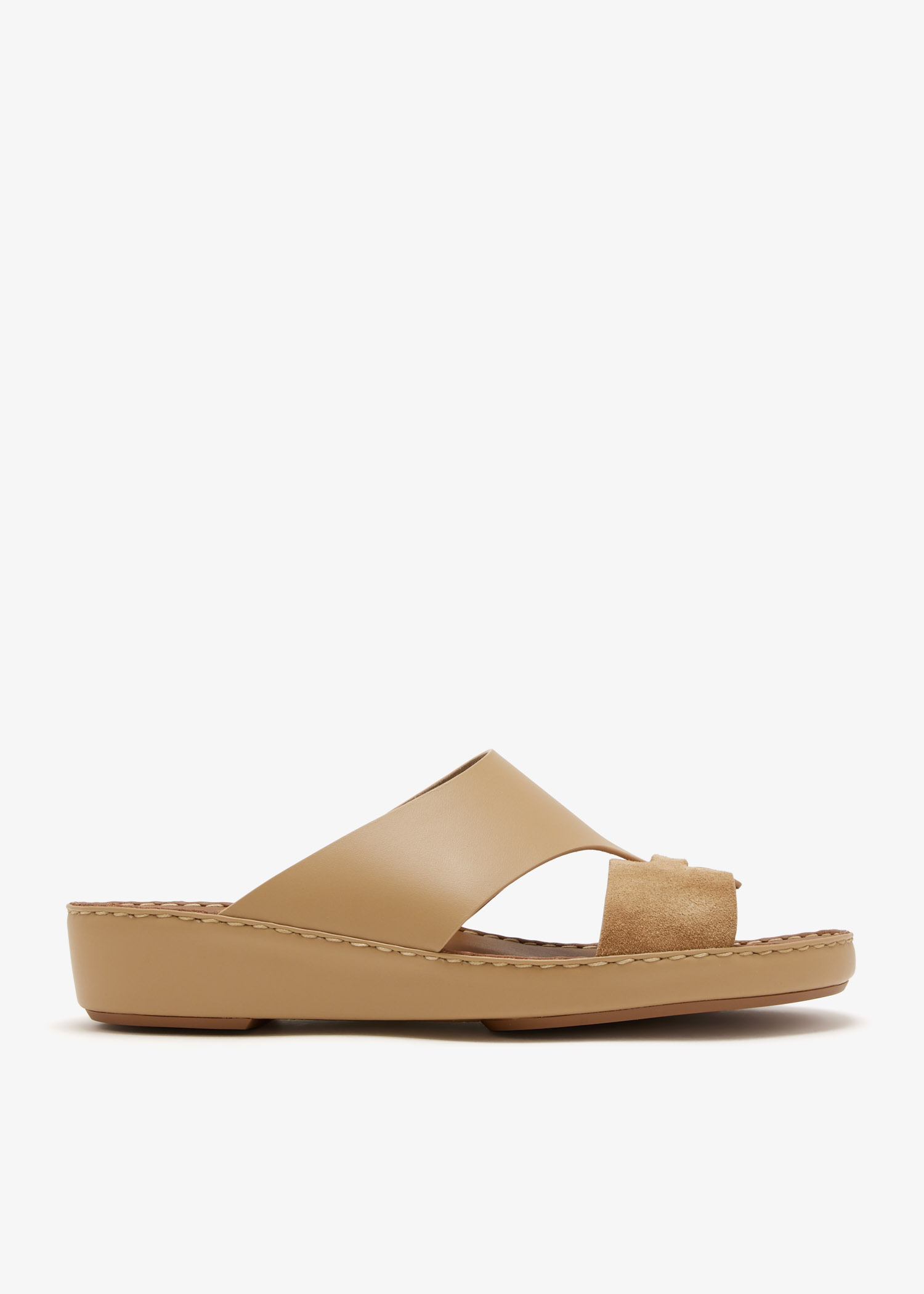 

Looped Belt sandals, Beige