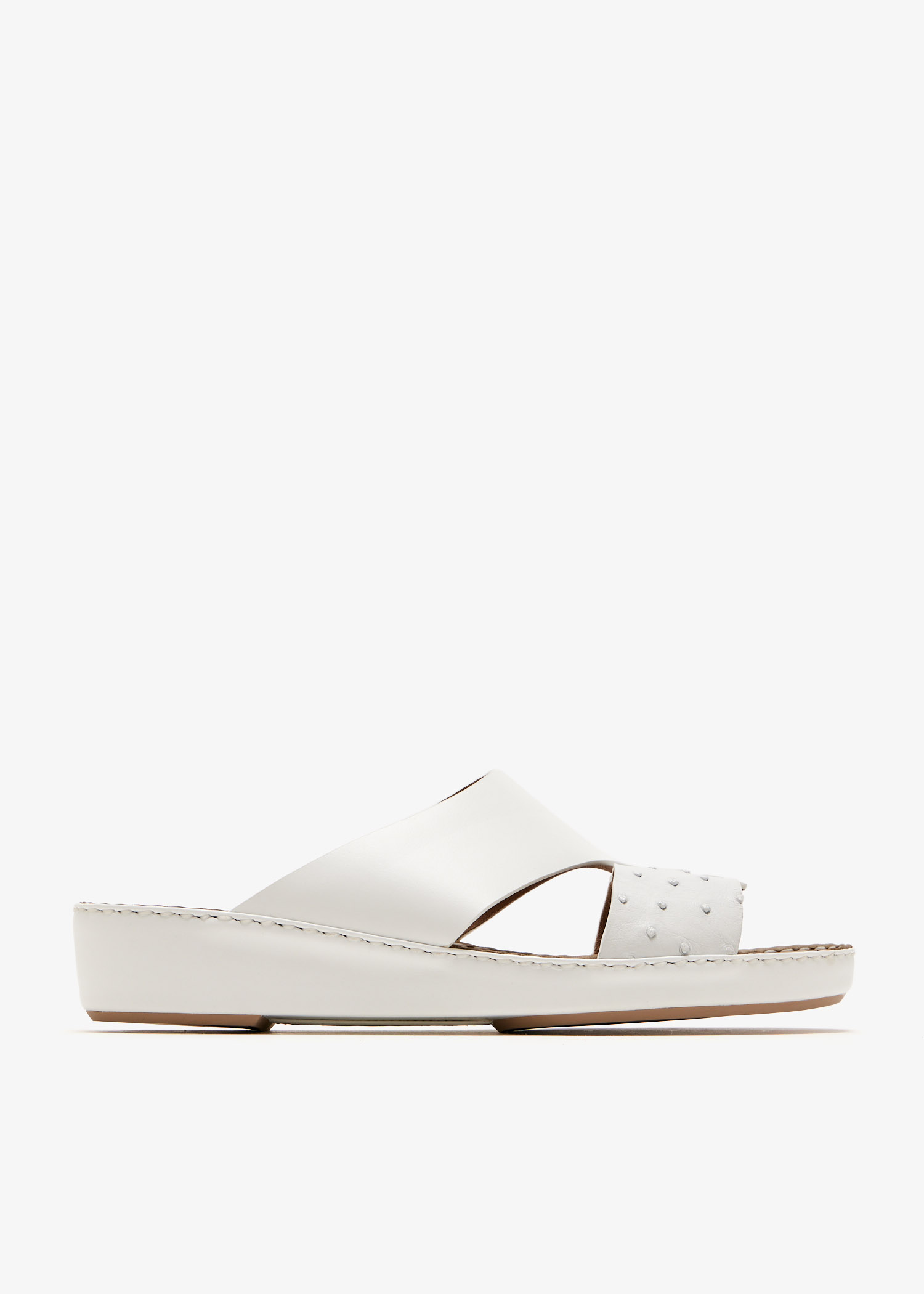 

Looped Belt sandals, White