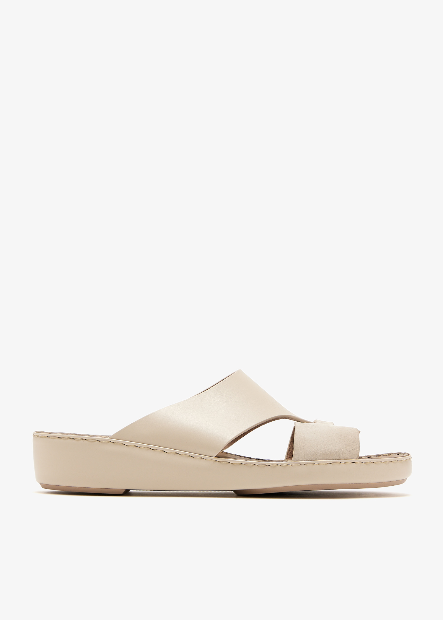 

Looped Belt sandals, Cream