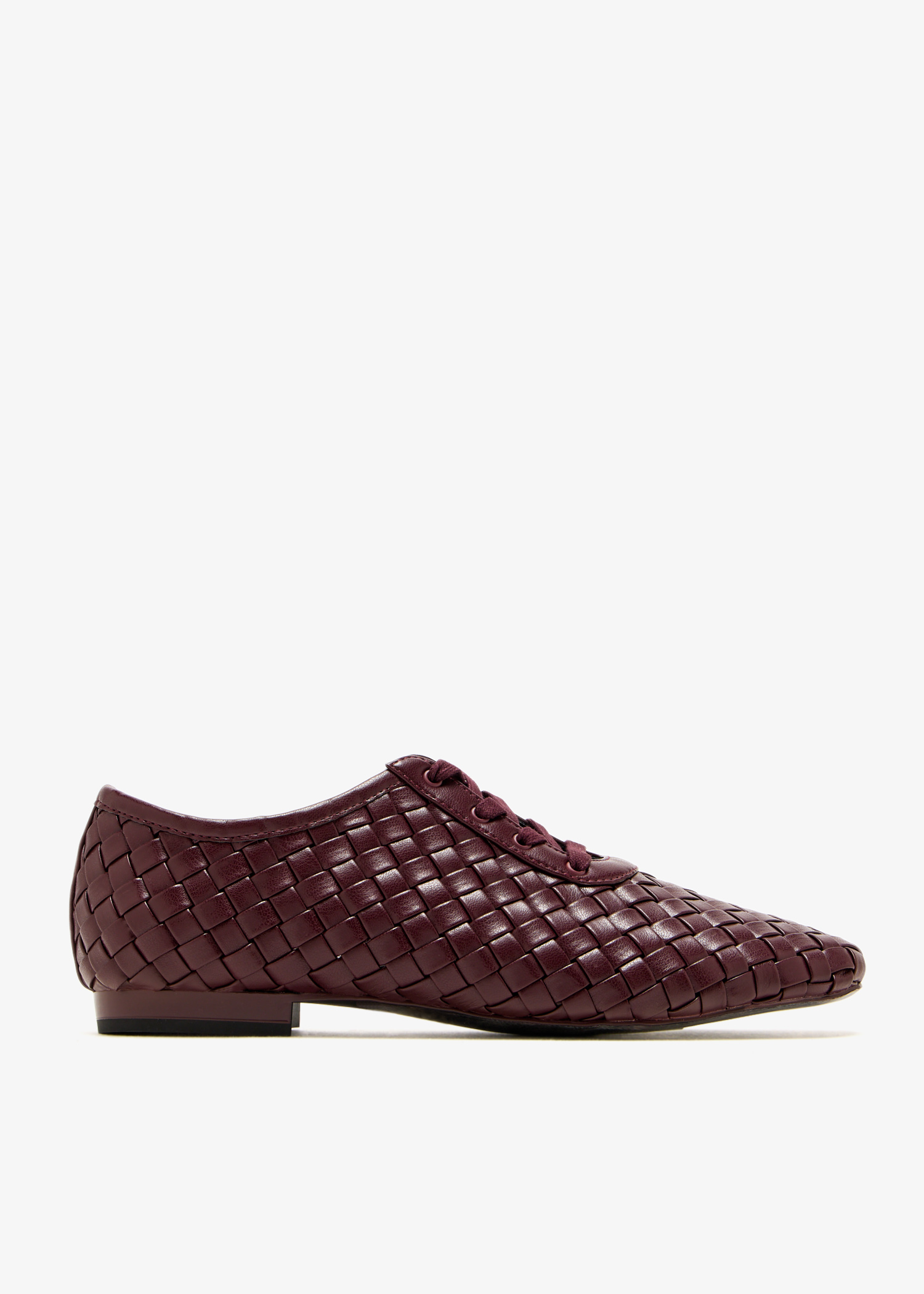 

Kayla Weave Strap flat shoes, Burgundy