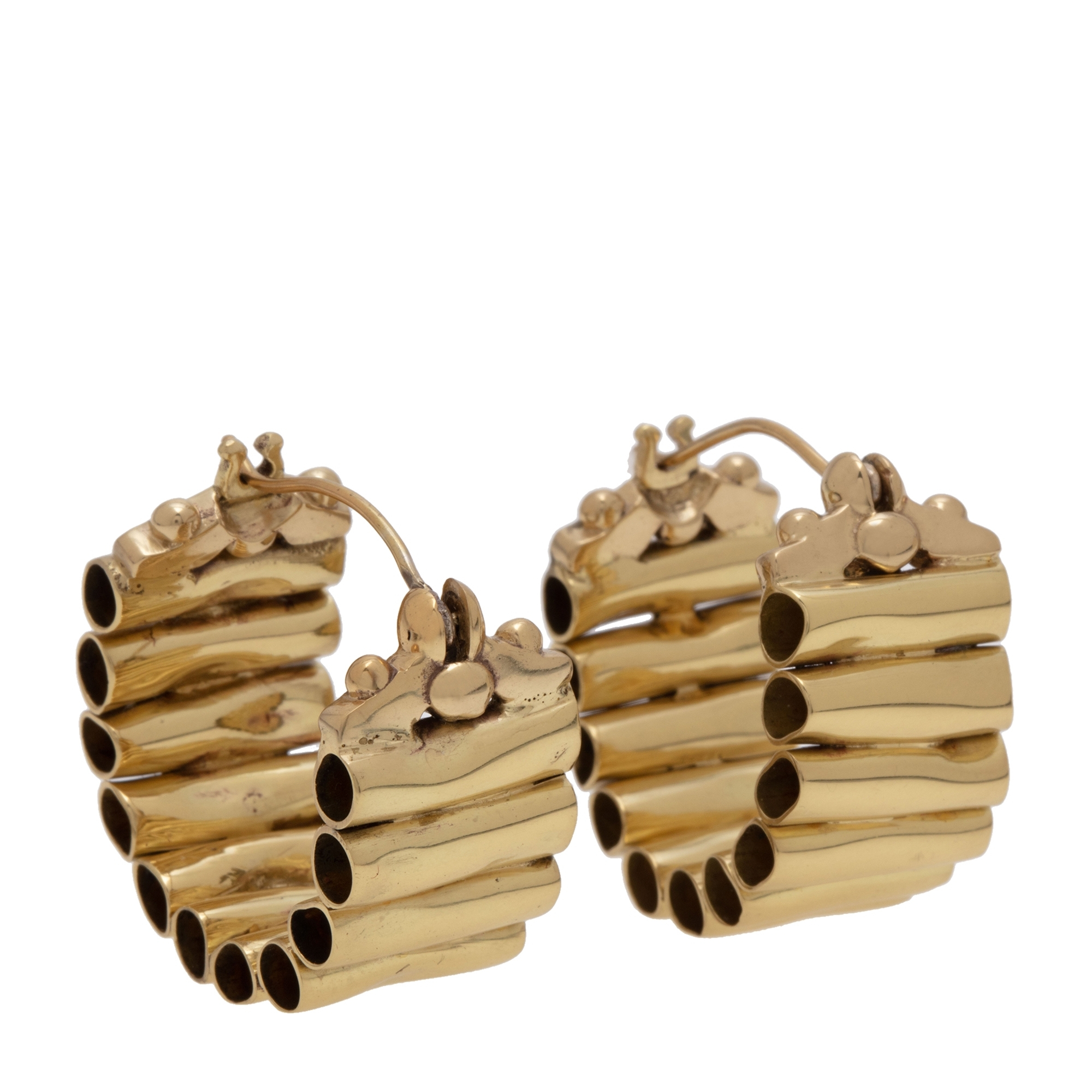 

Pawn Vessel hoop earrings, Gold