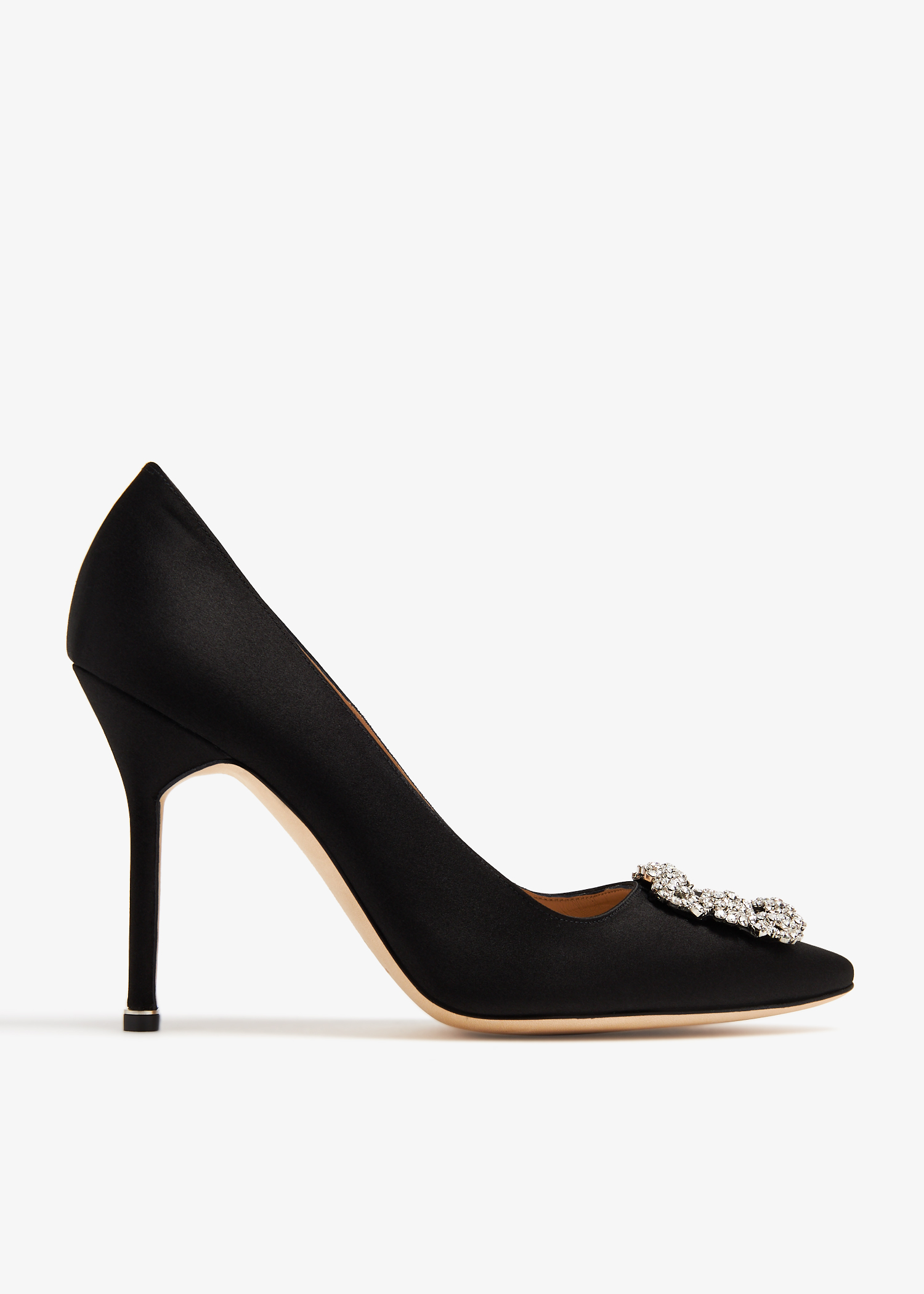 

Hangisi satin pumps, Black