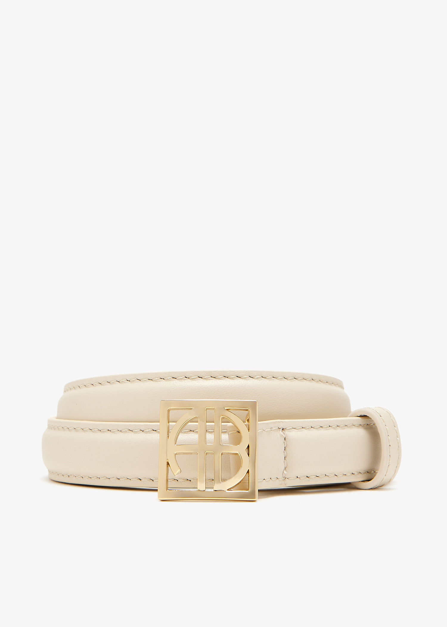 

Monogram belt, White