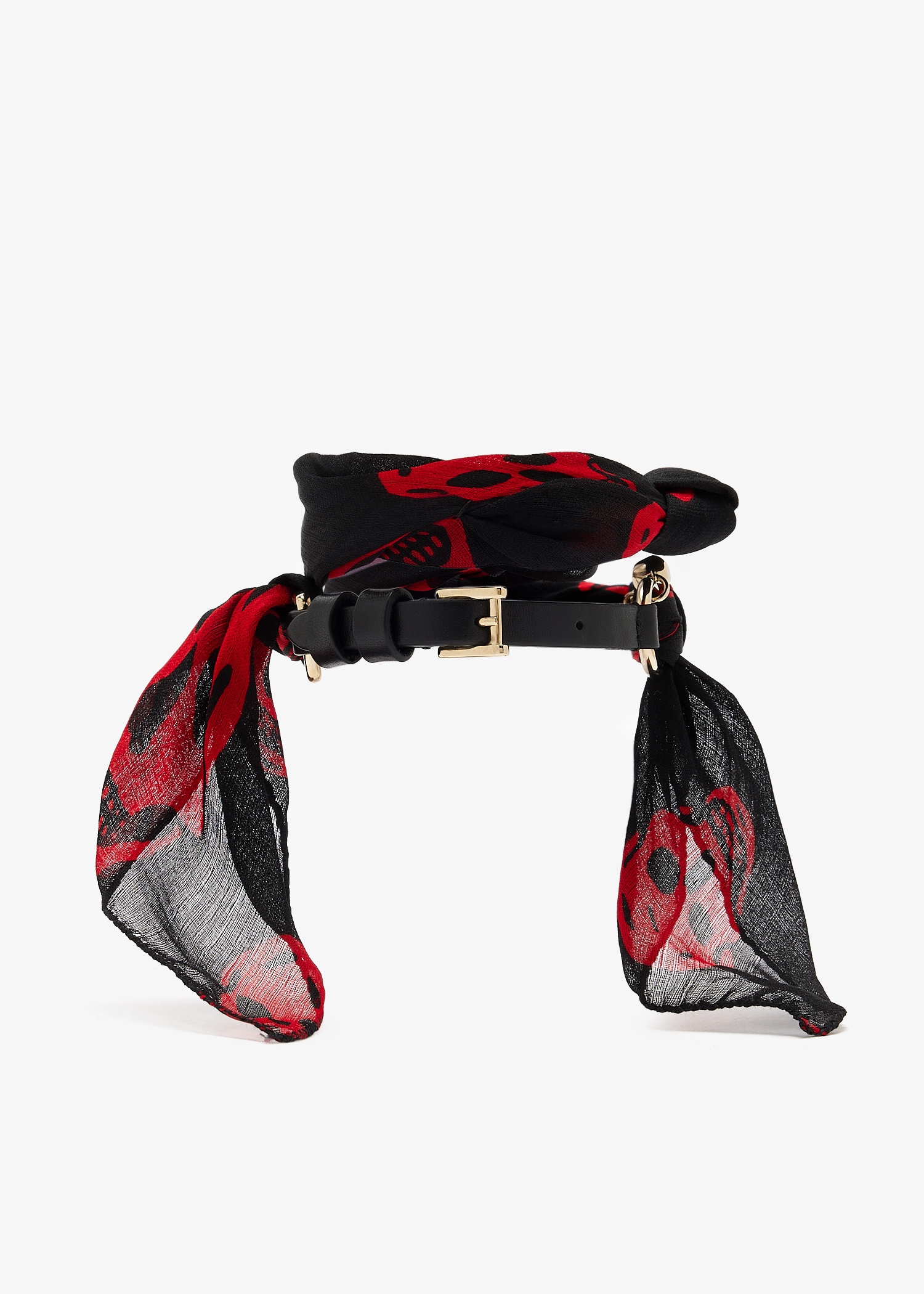 

Skull Scarf double wrap bracelet, Black