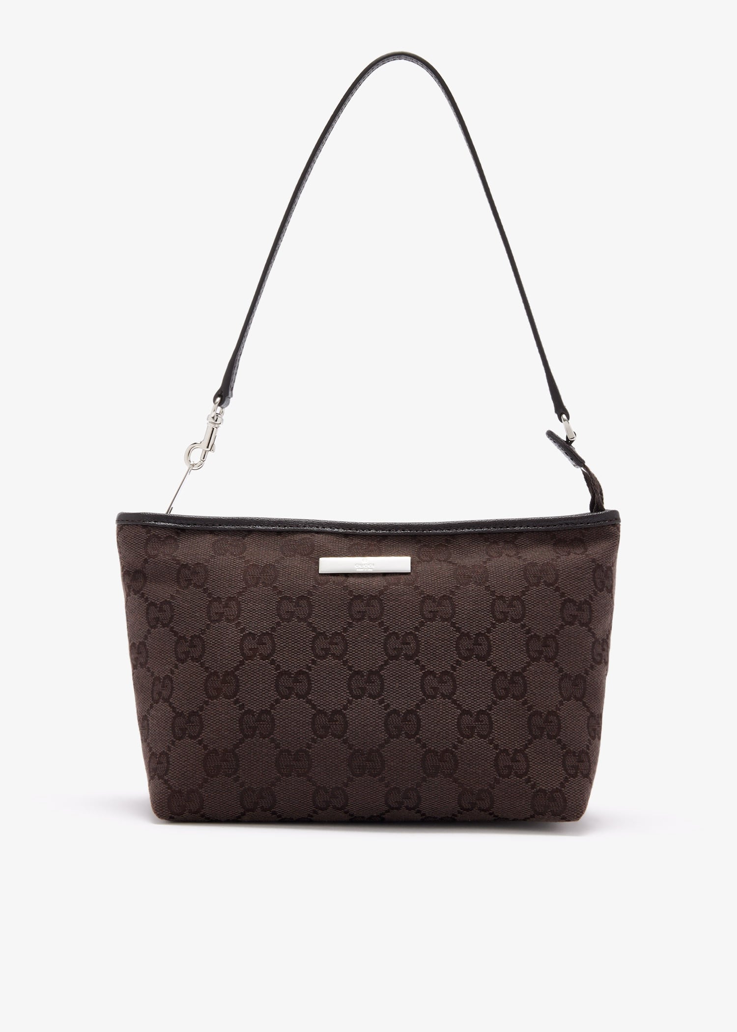 

GG small strap pouch, Brown