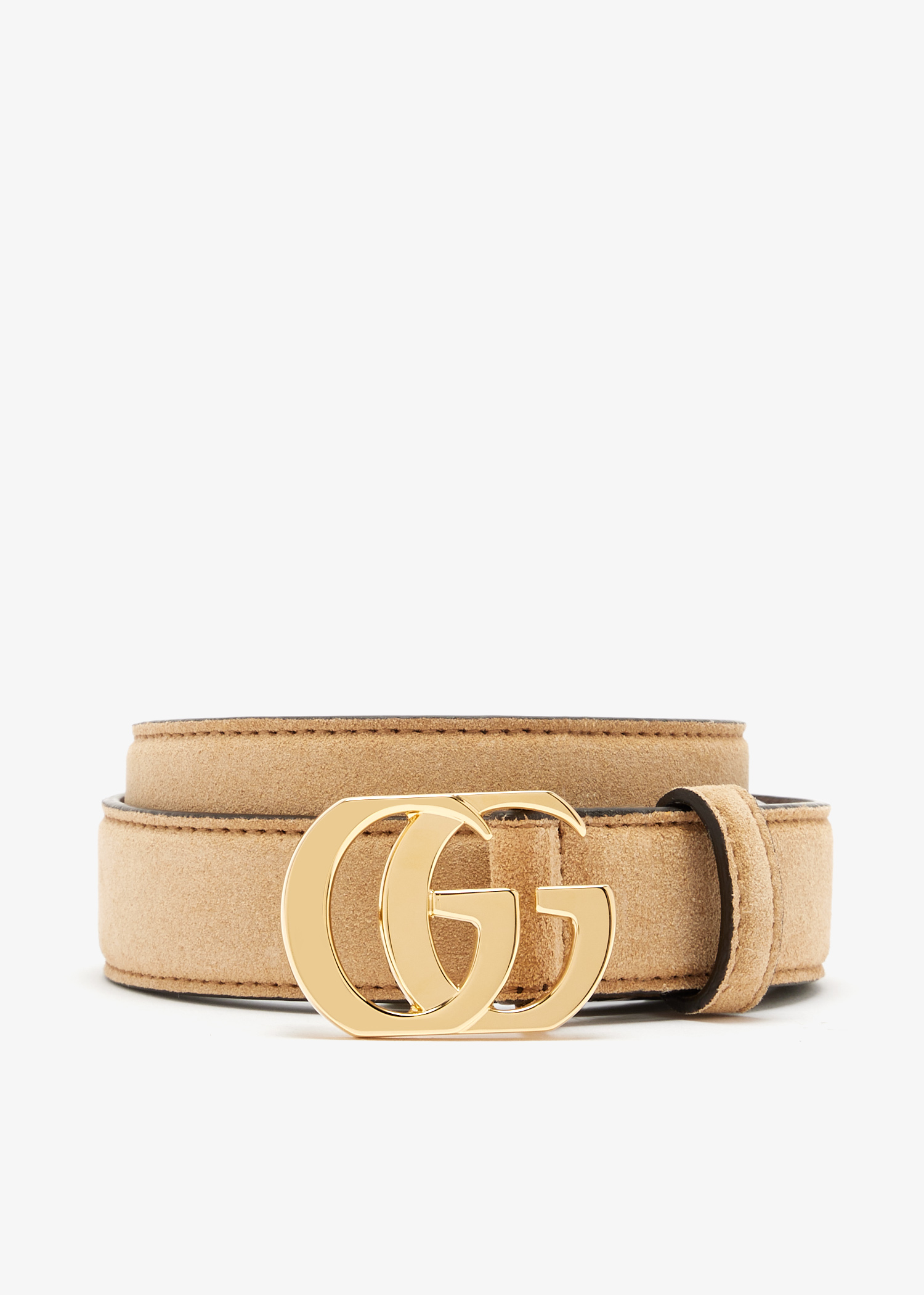 

Cut GG Marmont thin belt, Beige