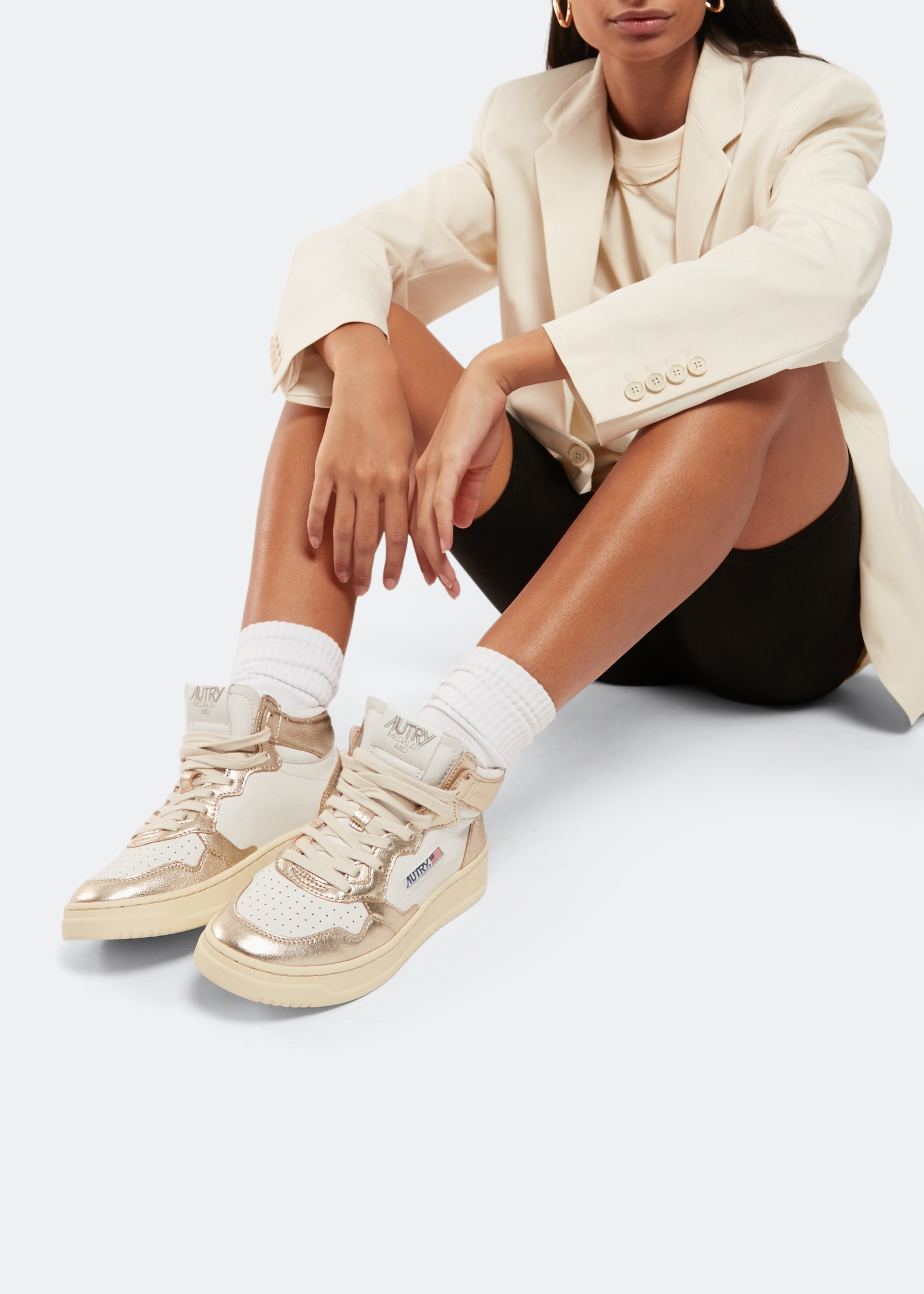 

Medalist mid sneakers, Gold