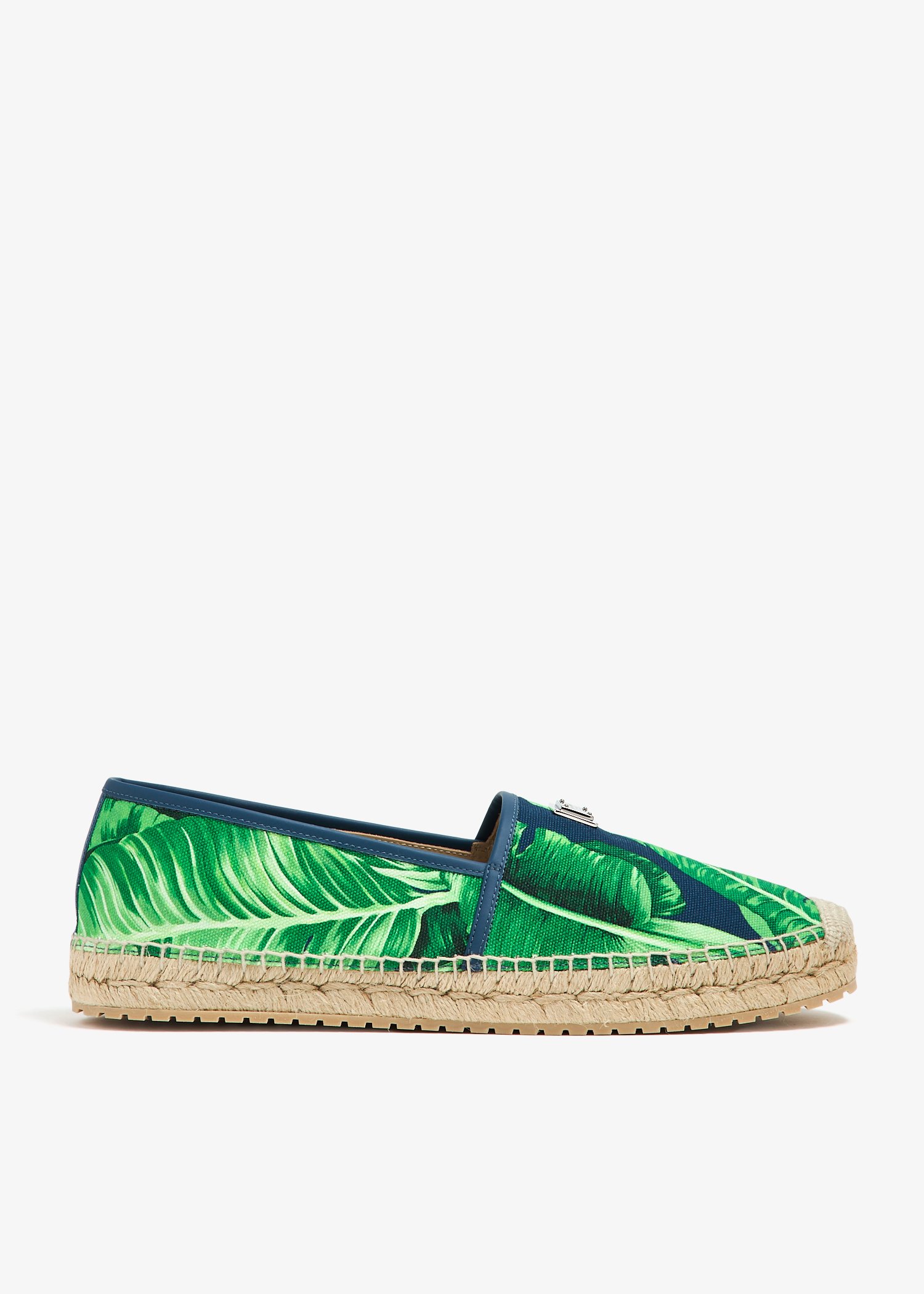 

Printed canvas espadrilles, Blue