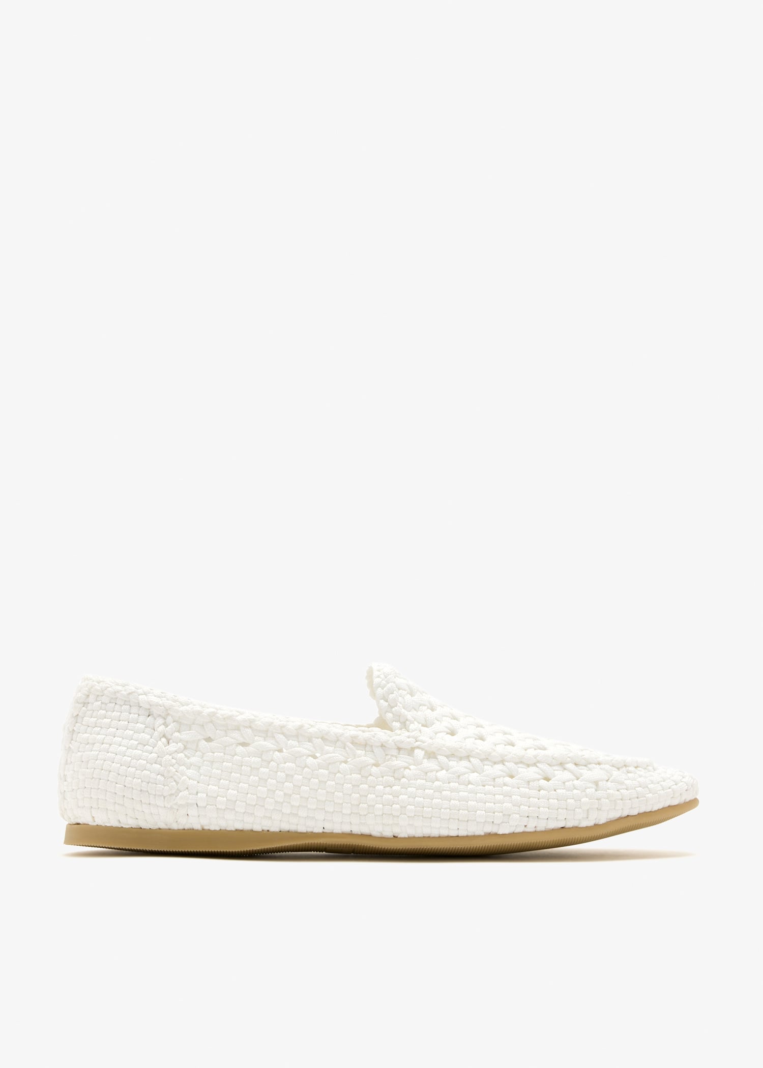 

Woven slippers, White
