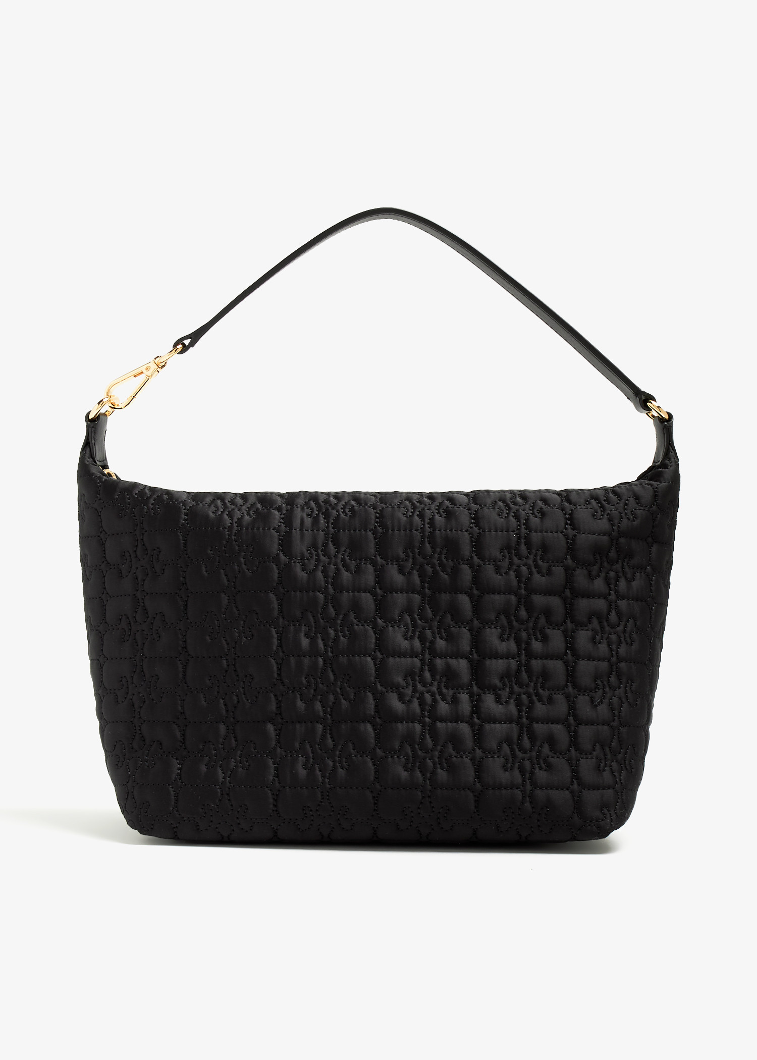 

Medium Butterfly satin pouch, Black