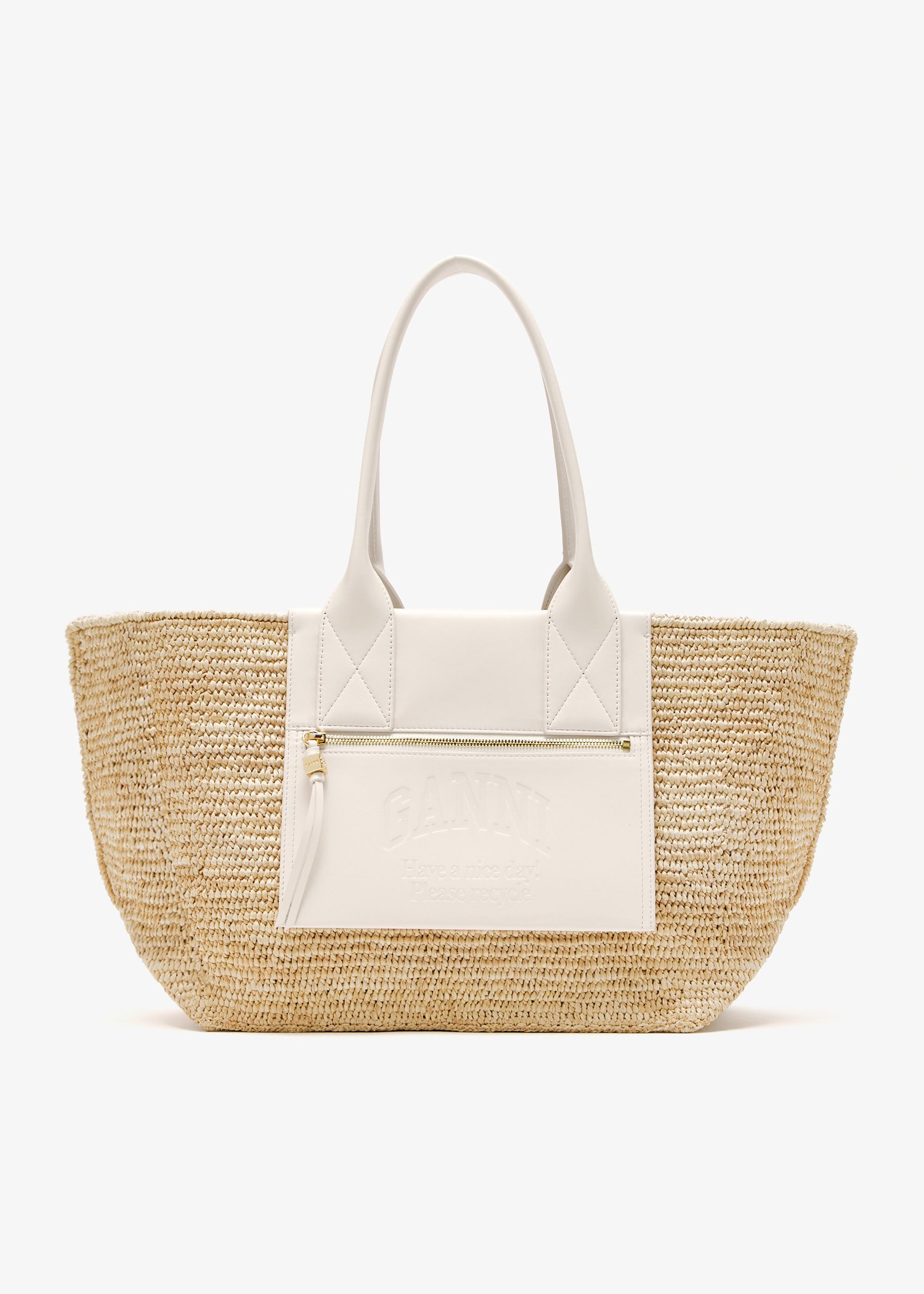 

Easy medium shopper bag, Beige