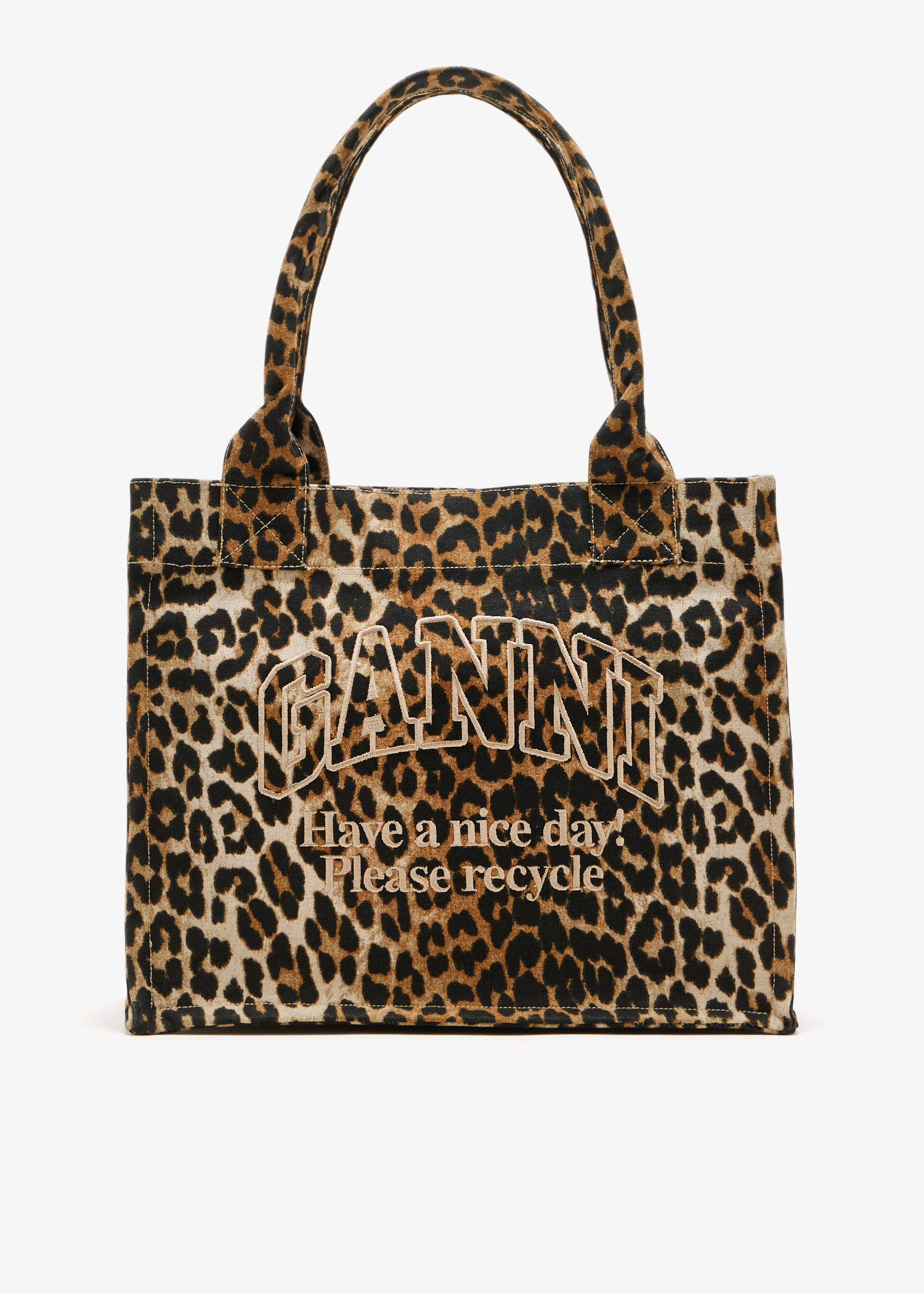 

Large easy shopper tote bag, Animal printed