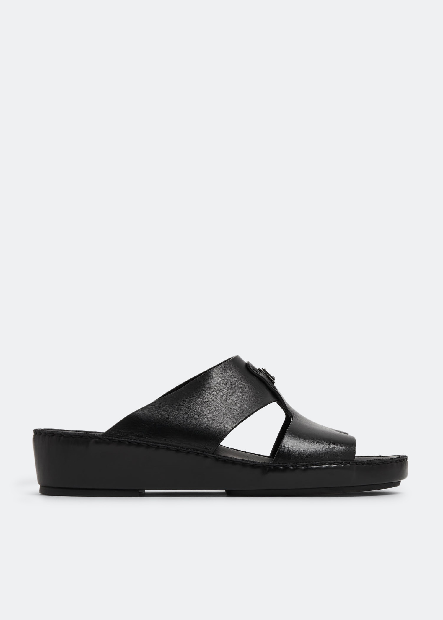 

Leather sandals, Black