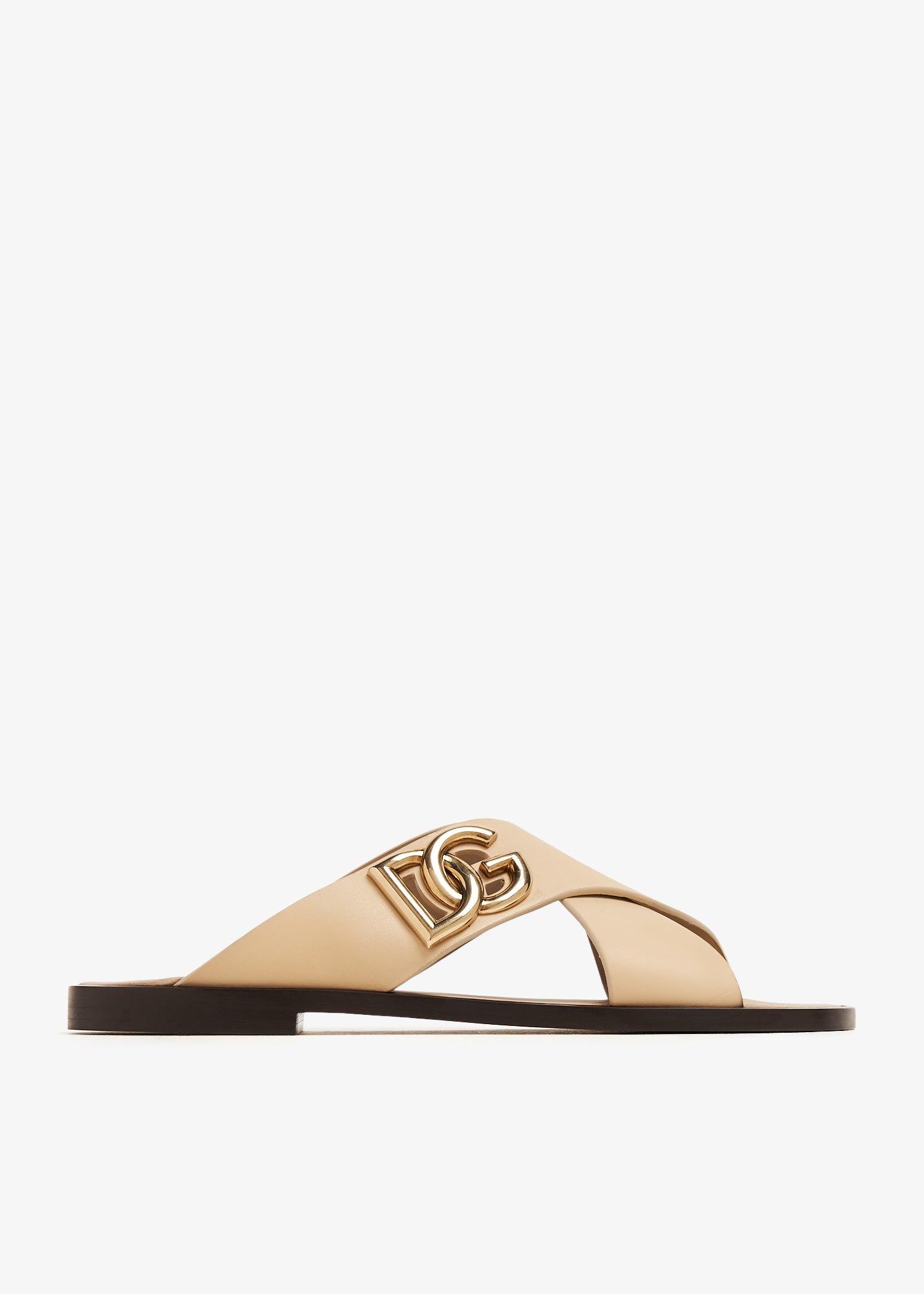 

DG logo sandals, Beige