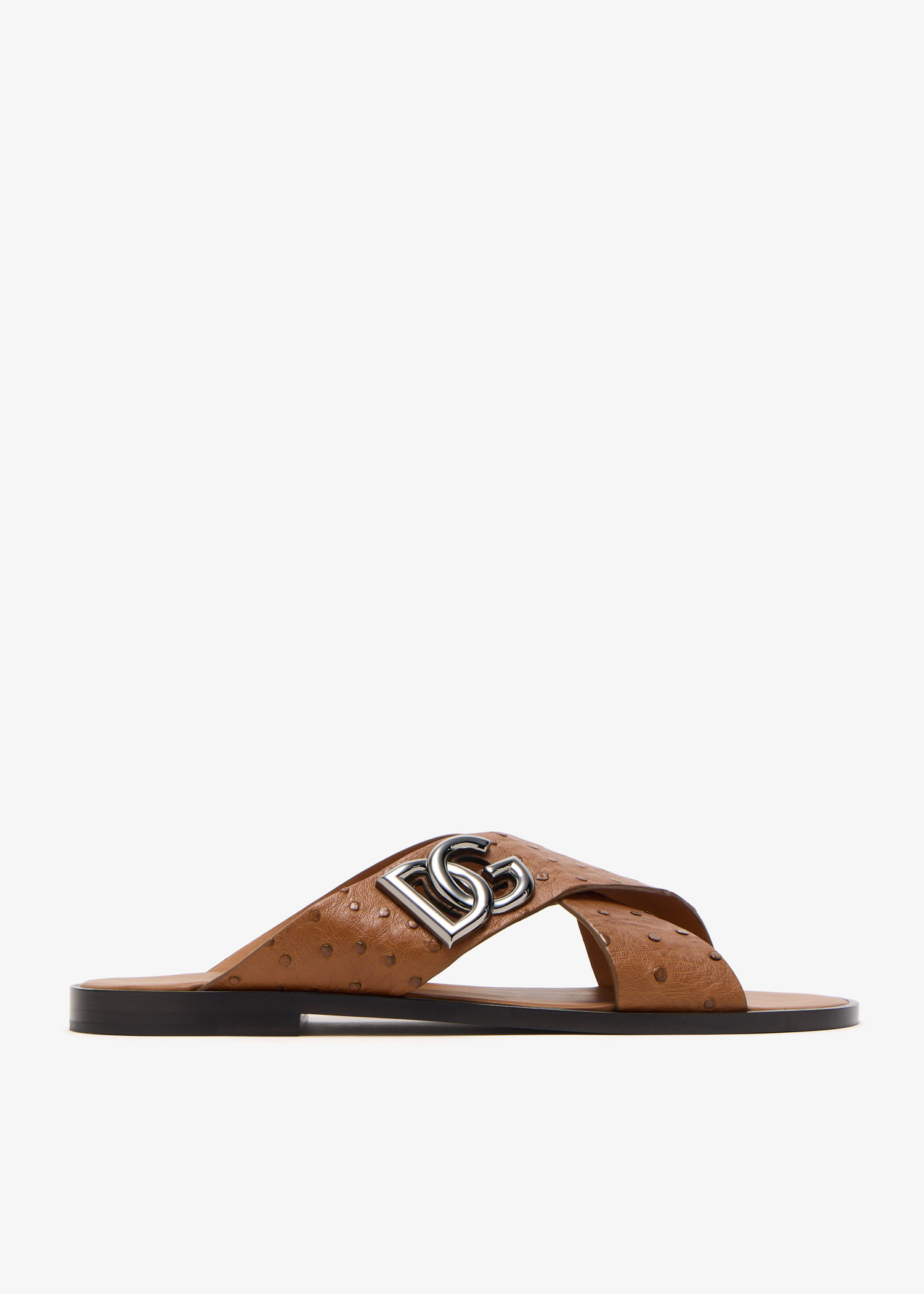 

DG logo sandals, Brown