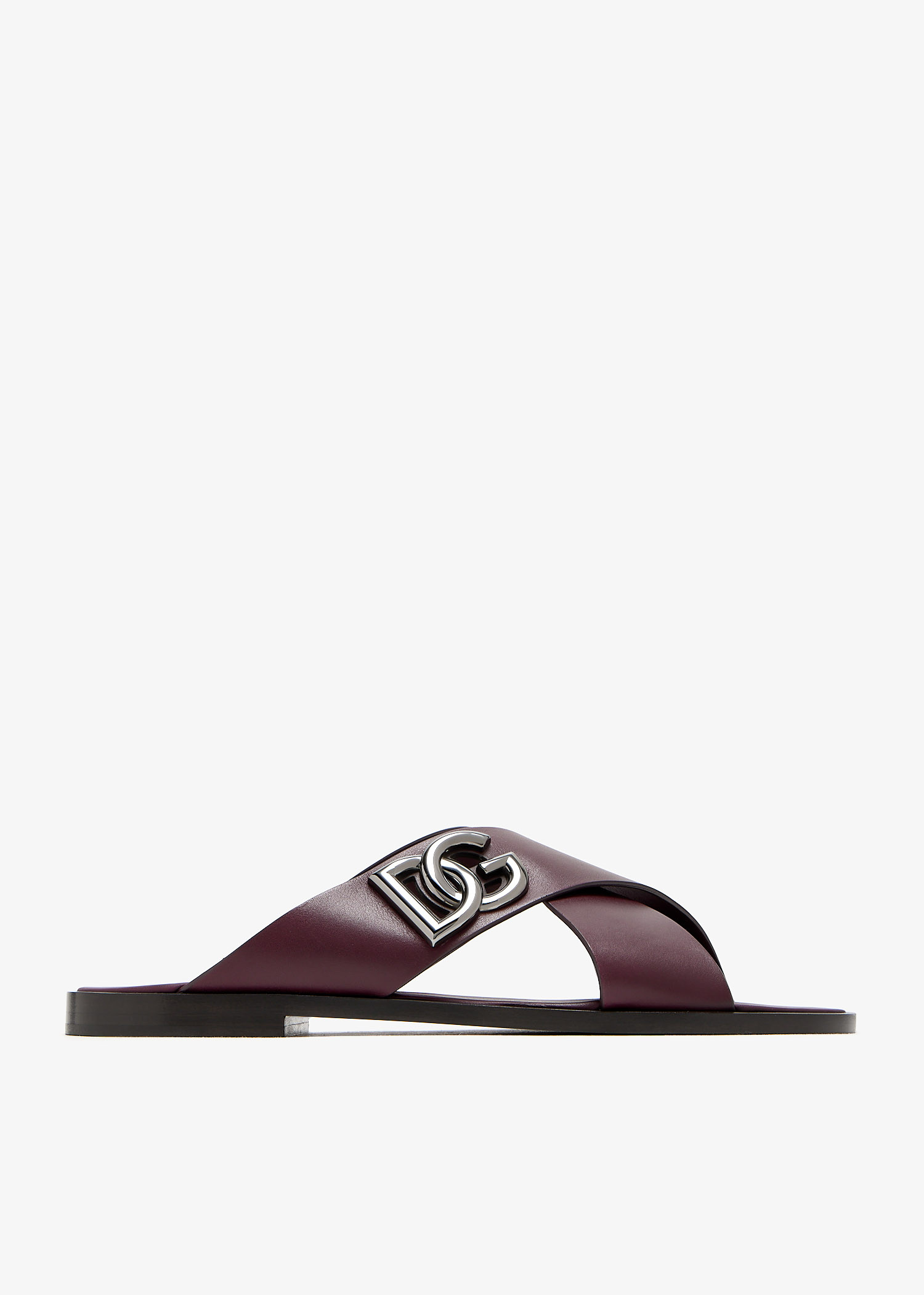 

DG logo sandals, Burgundy