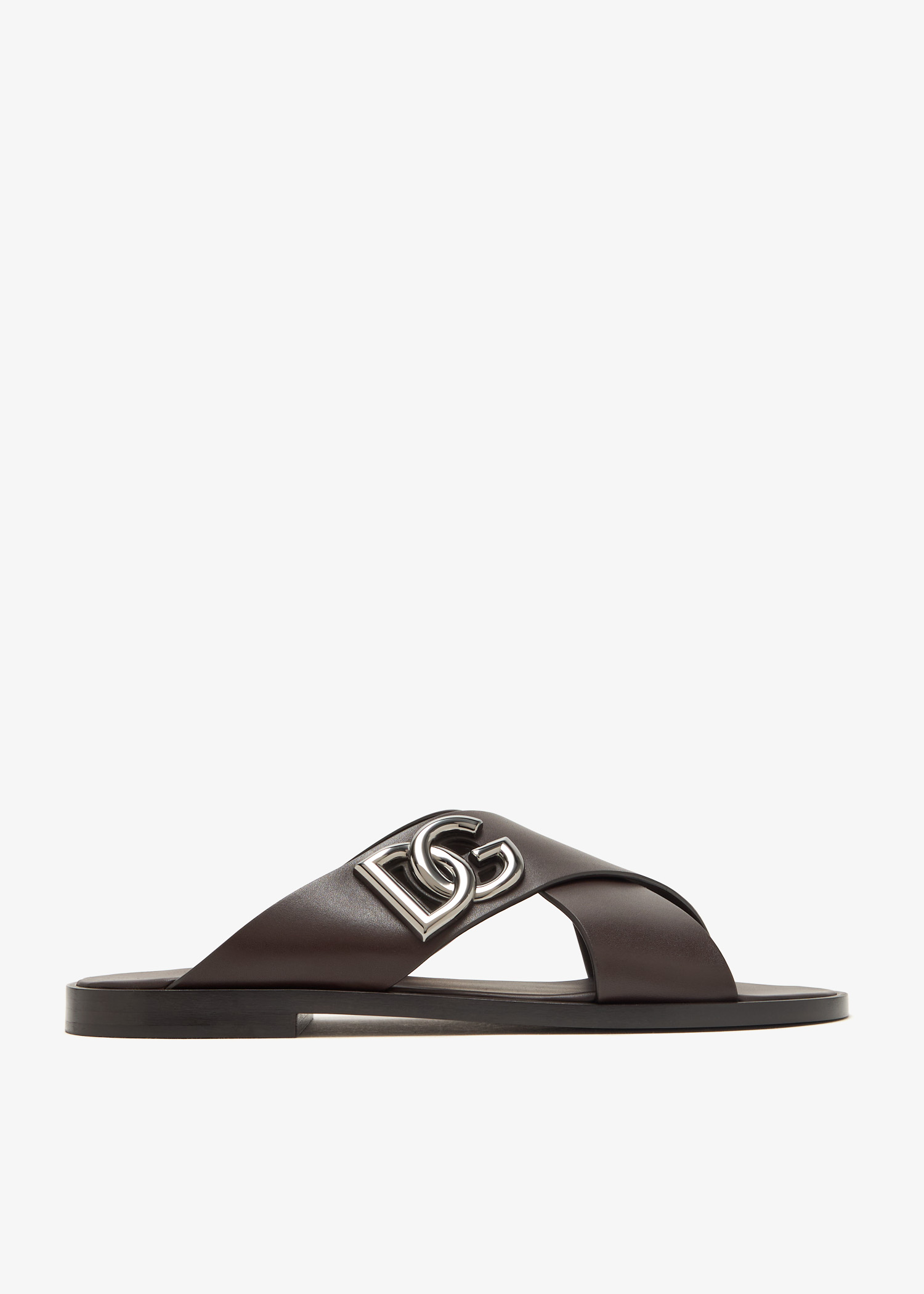 

DG logo sandals, Brown