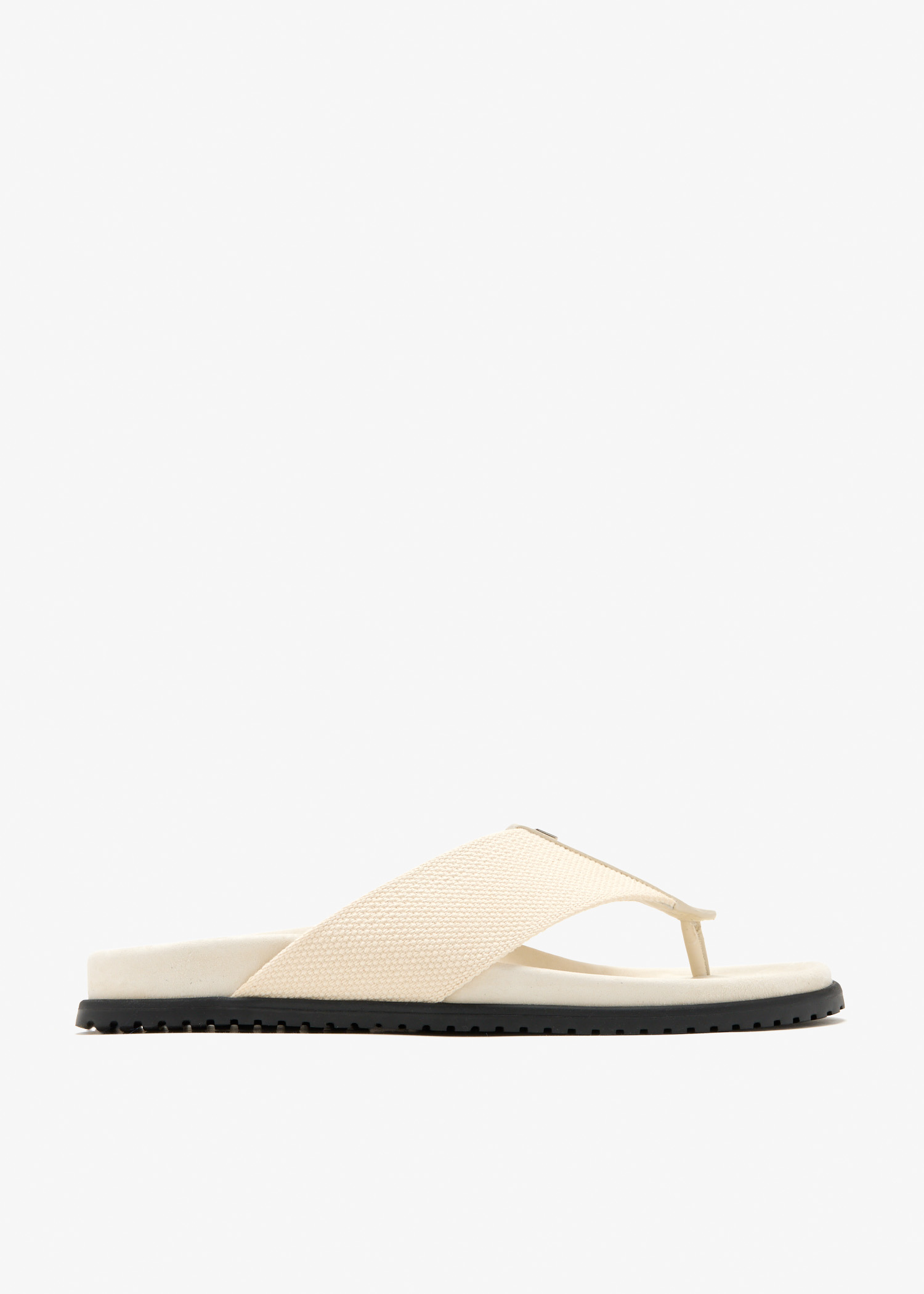 

DG logo flip flops, Cream