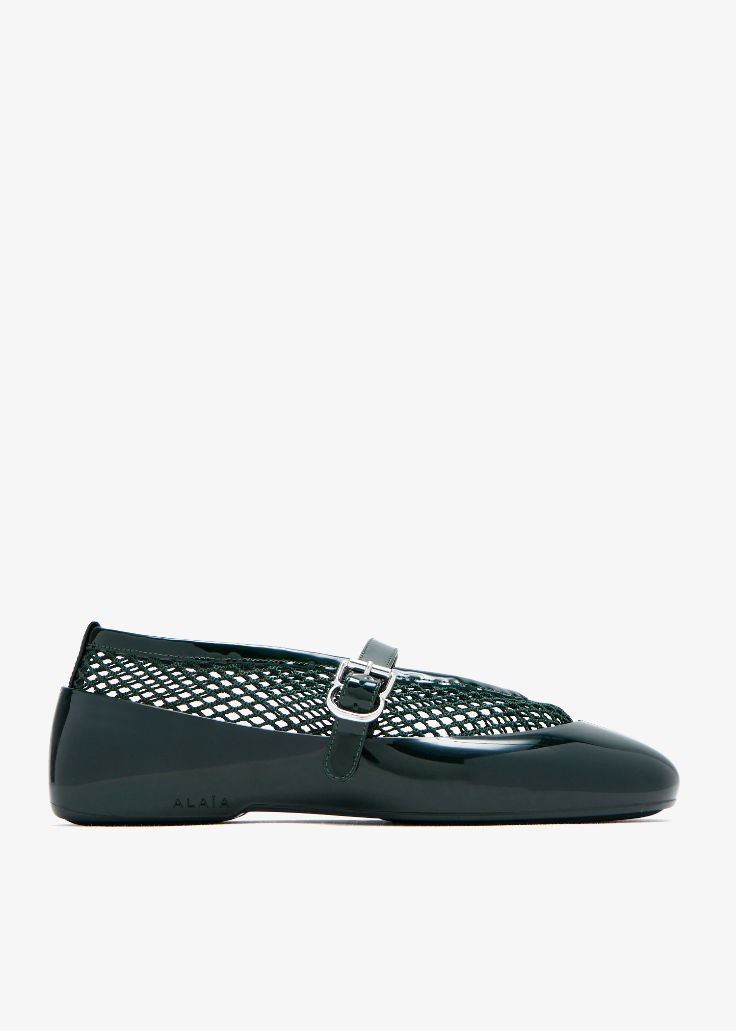 

Fishnet Rubber ballerinas, Green