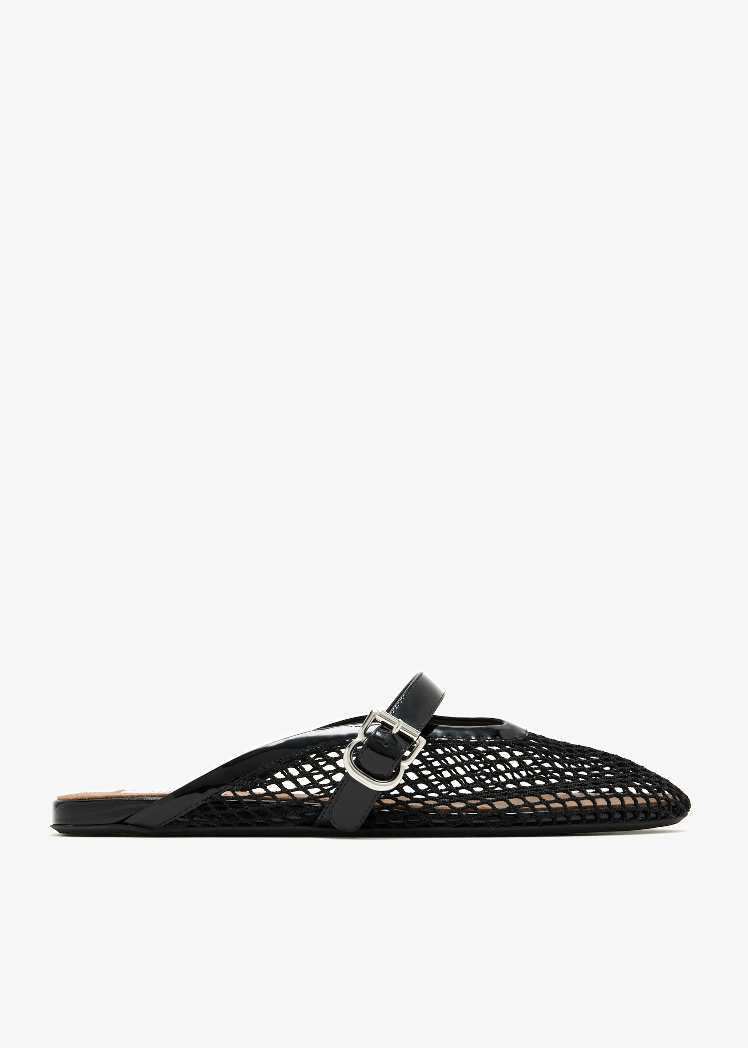

Fishnet mules, Black