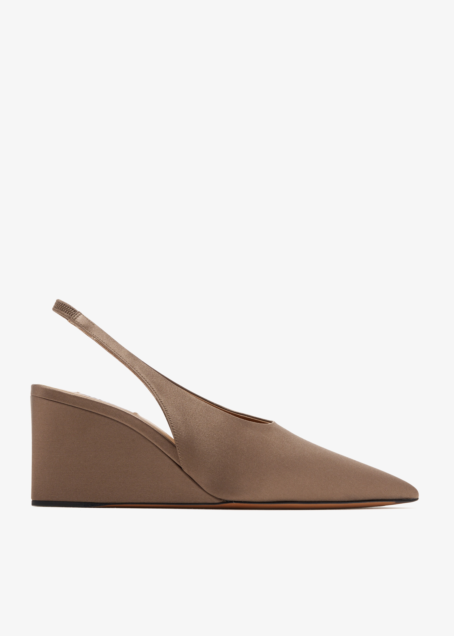 

Cube slingback wedges, Brown