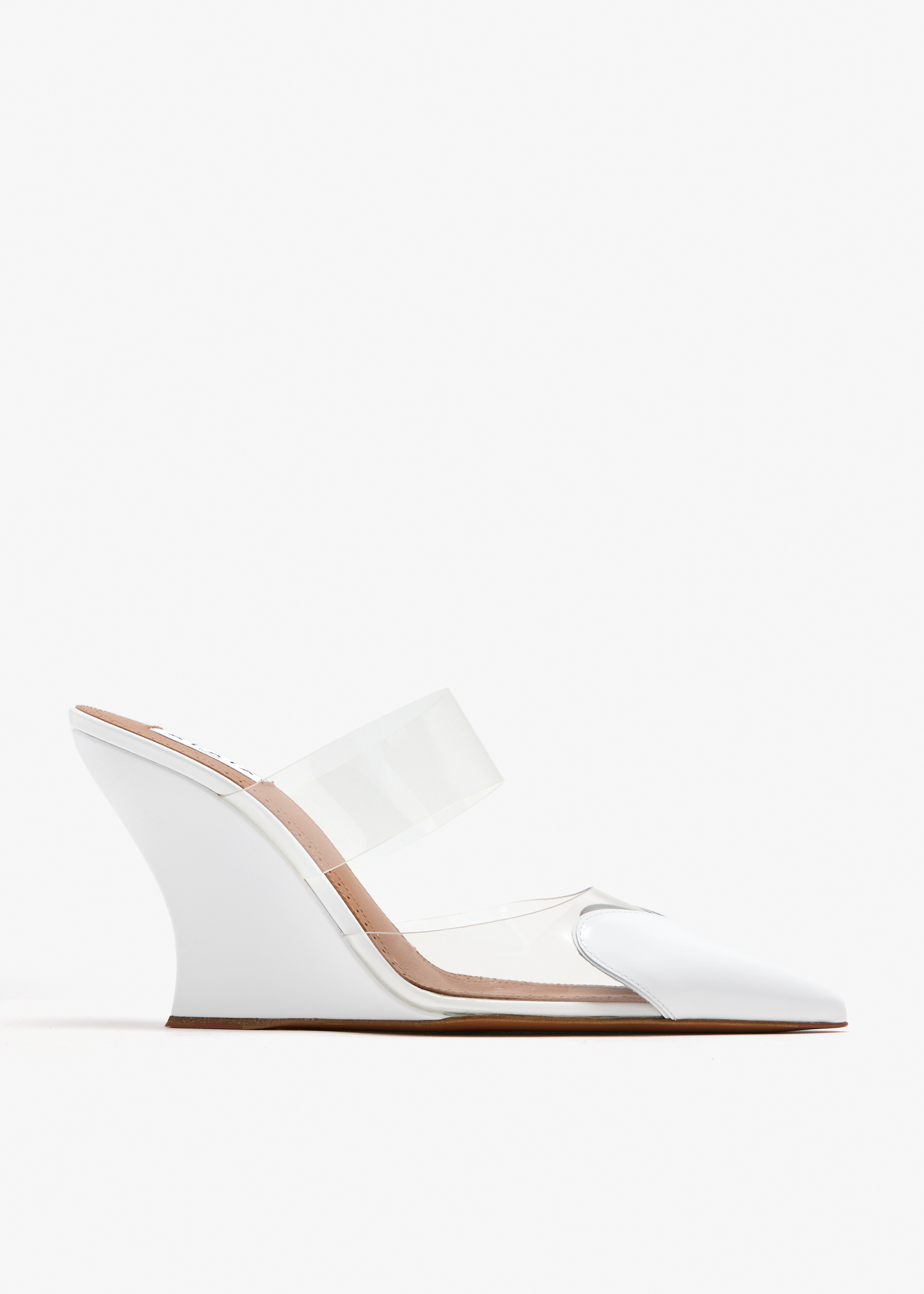 

Le Cœur wedge mules, White