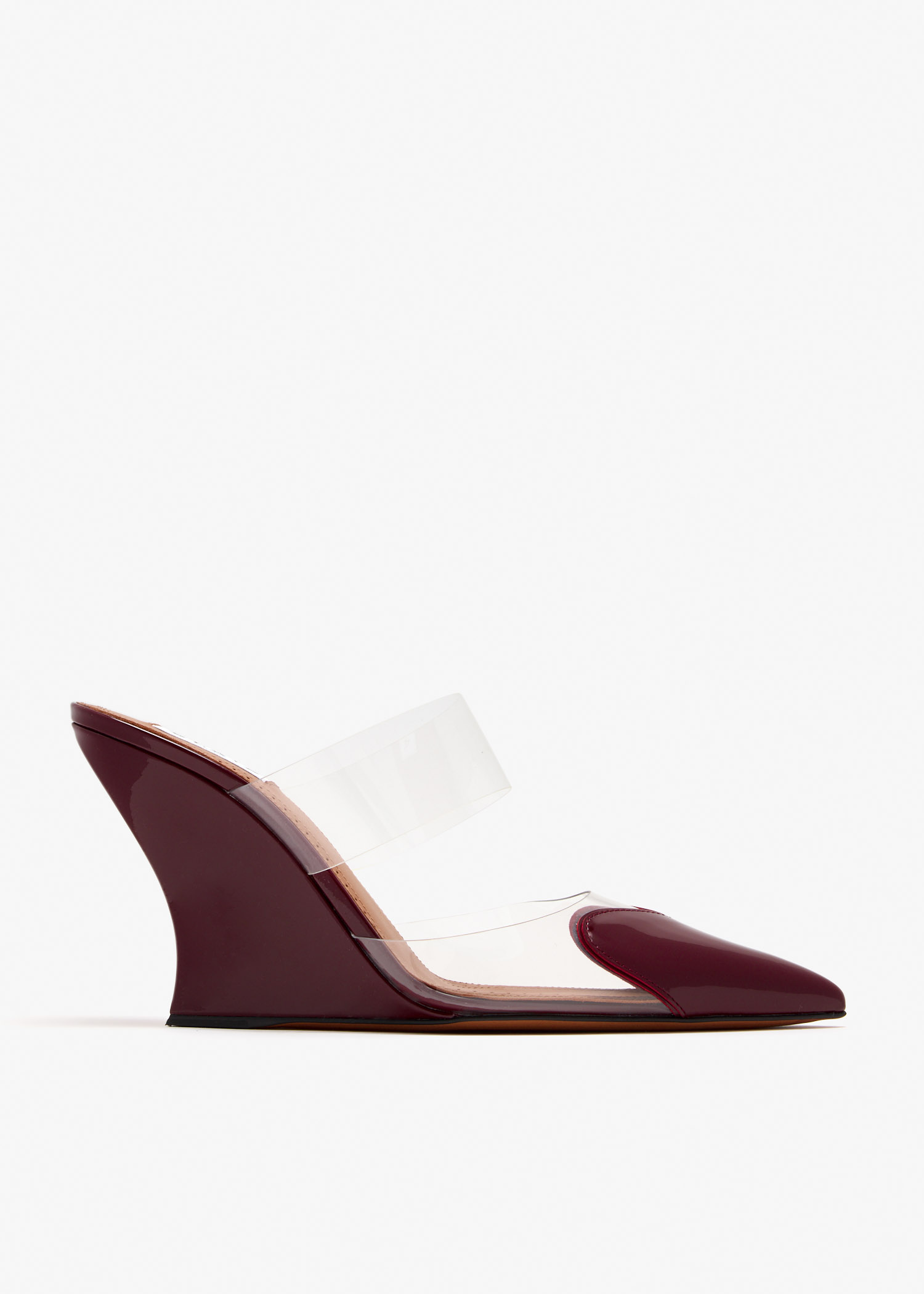 

Le Cœur wedge mules, Burgundy