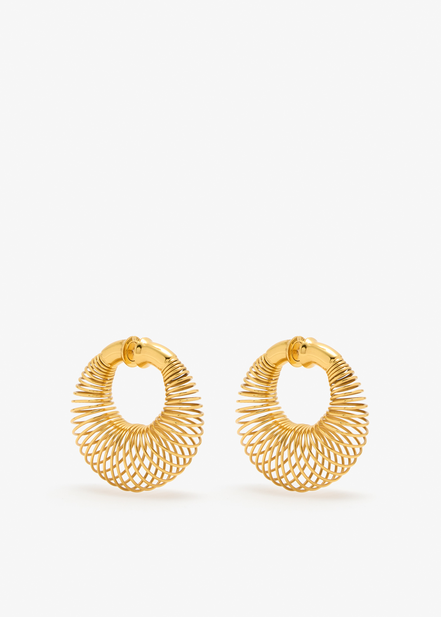 

Small Spiral hoops, Gold