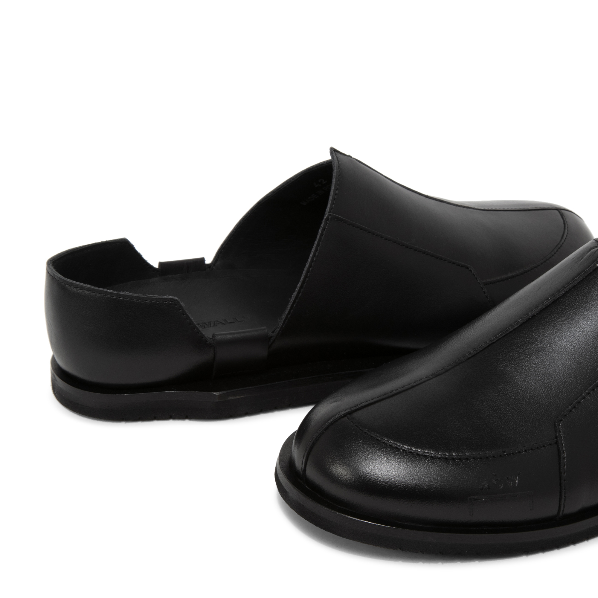 

Geometric loafers, Black