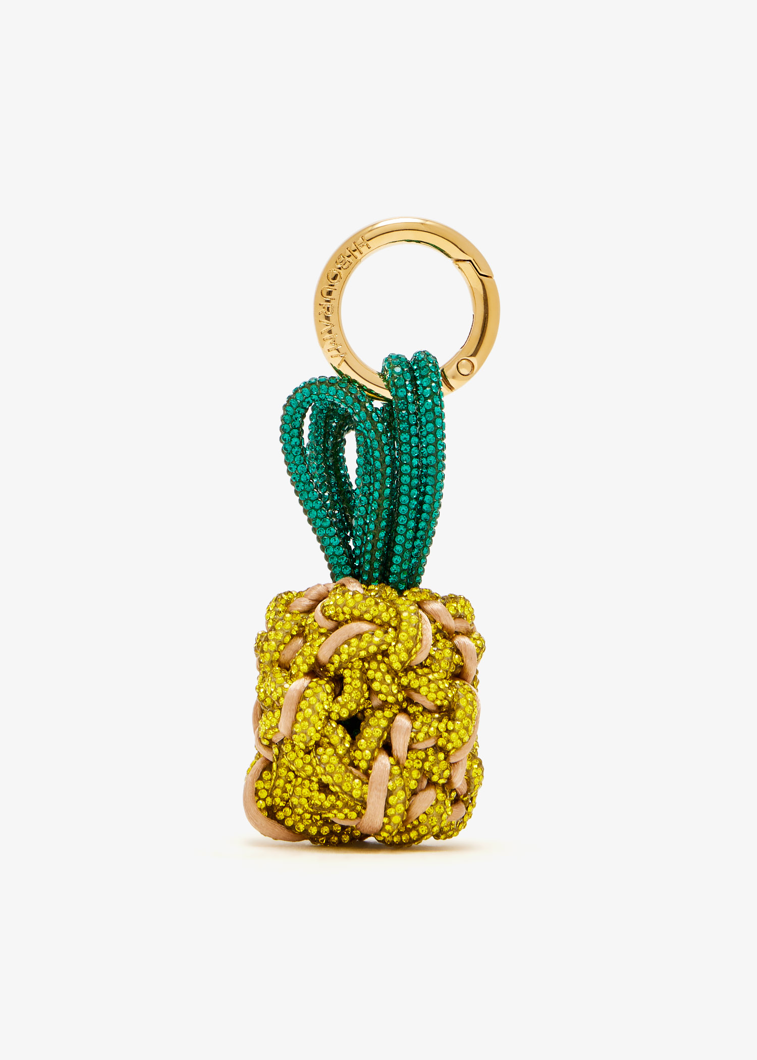 

Pineapple bag charm, Yellow