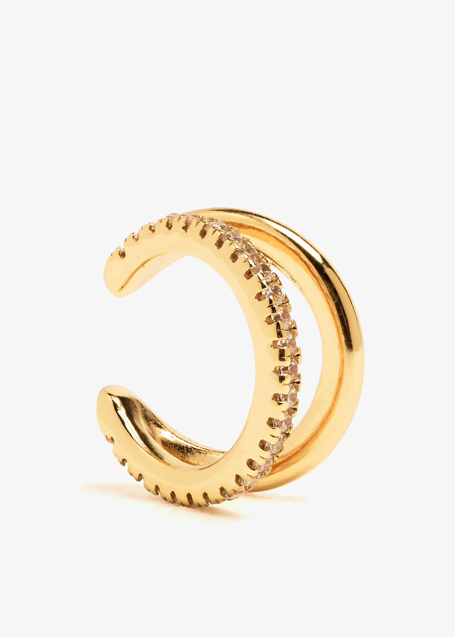 

Illusion Crystal ear cuff, Gold