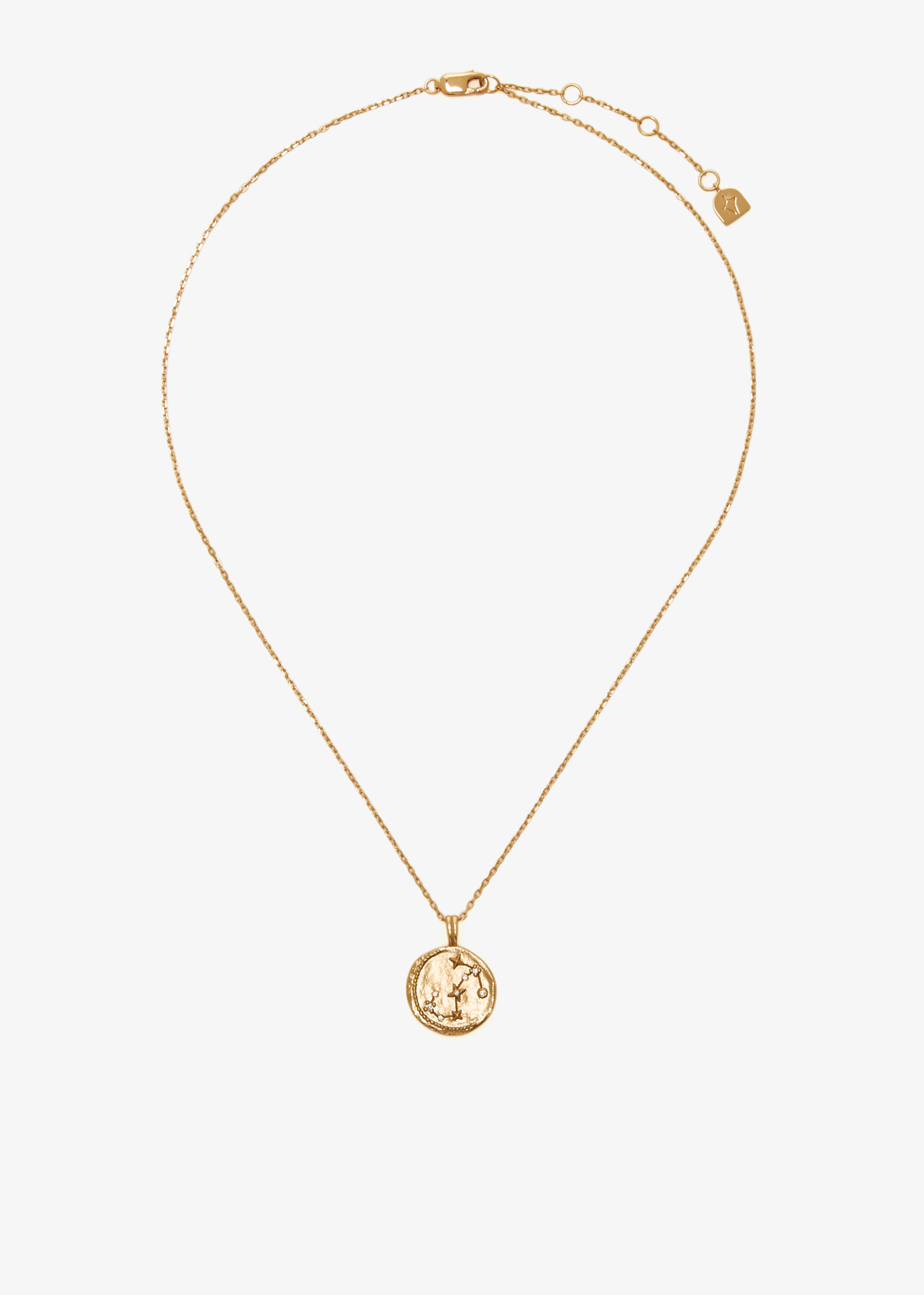 

Scorpio Zodiac pendant necklace, Gold