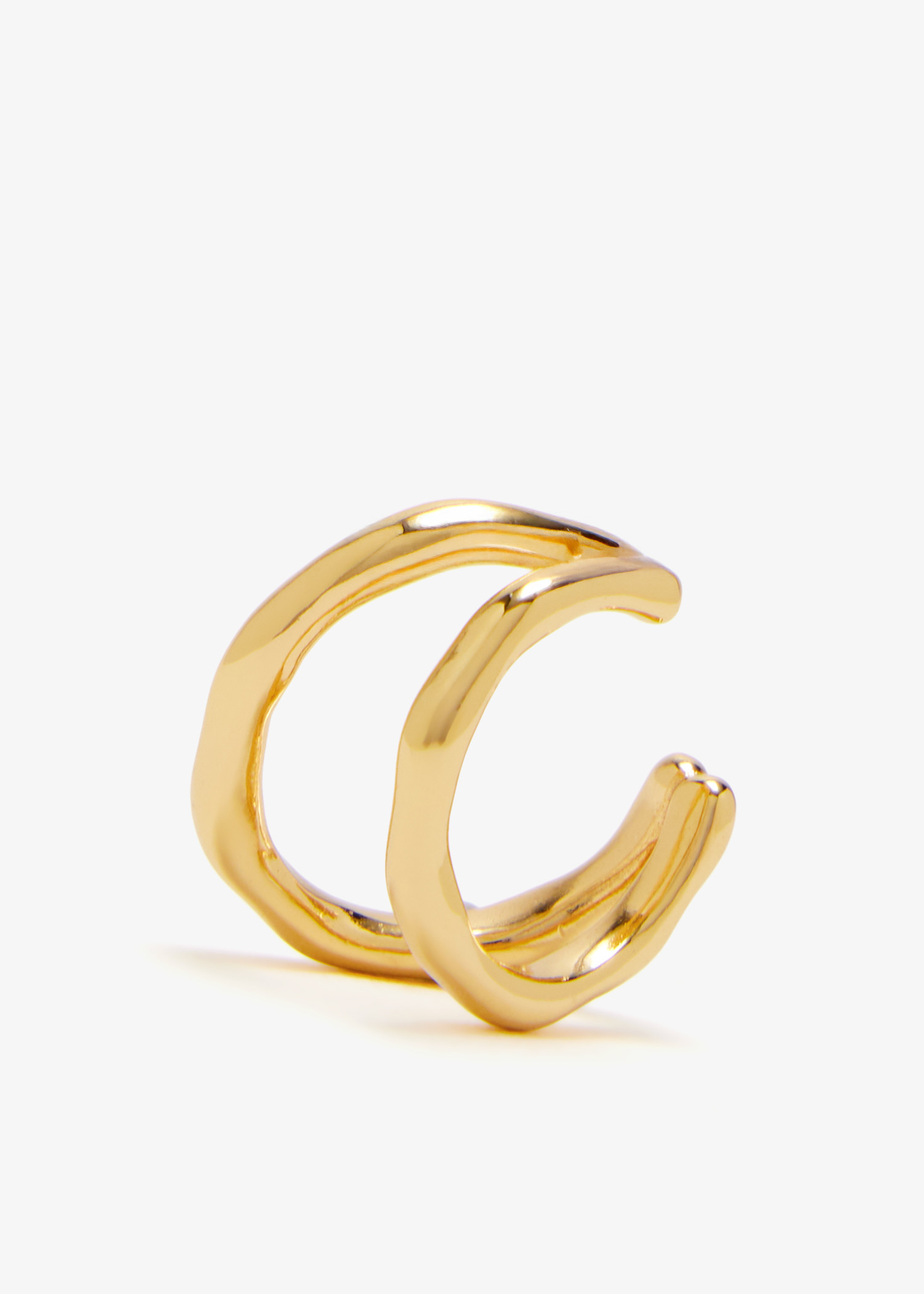 

Molten Illusion ear cuff, Gold