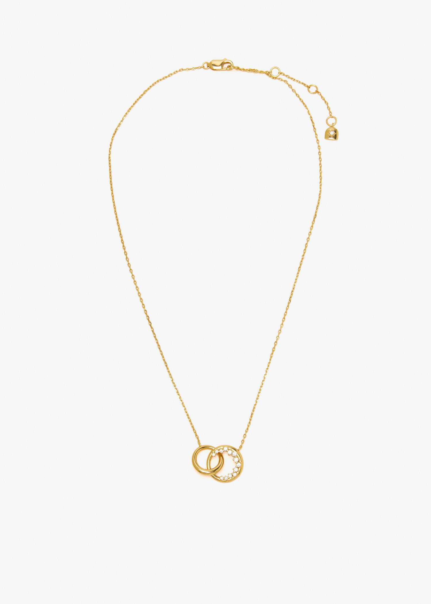 

Orbit Crystal Pendant necklace, Gold