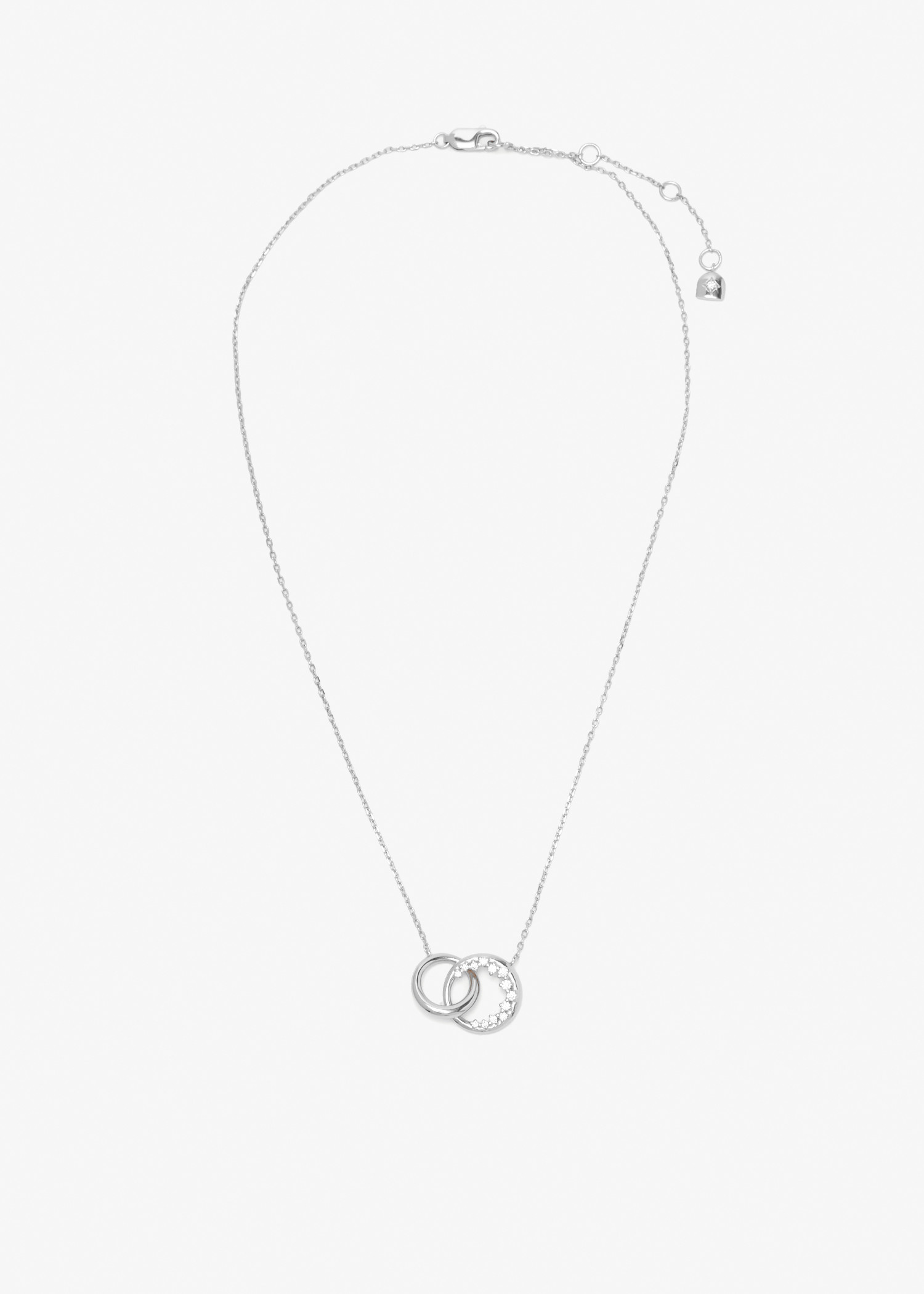 

Orbit Crystal Pendant necklace, Silver