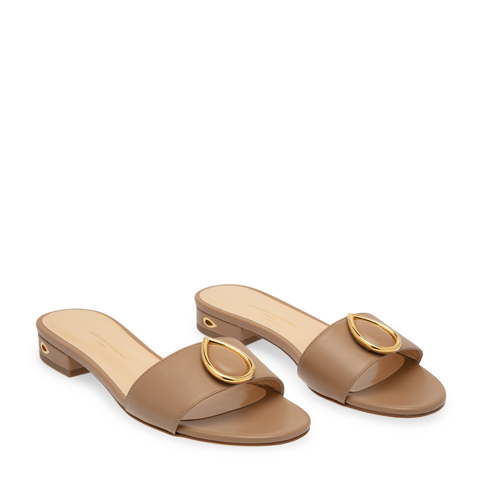 

Andrea flat sandals, Beige