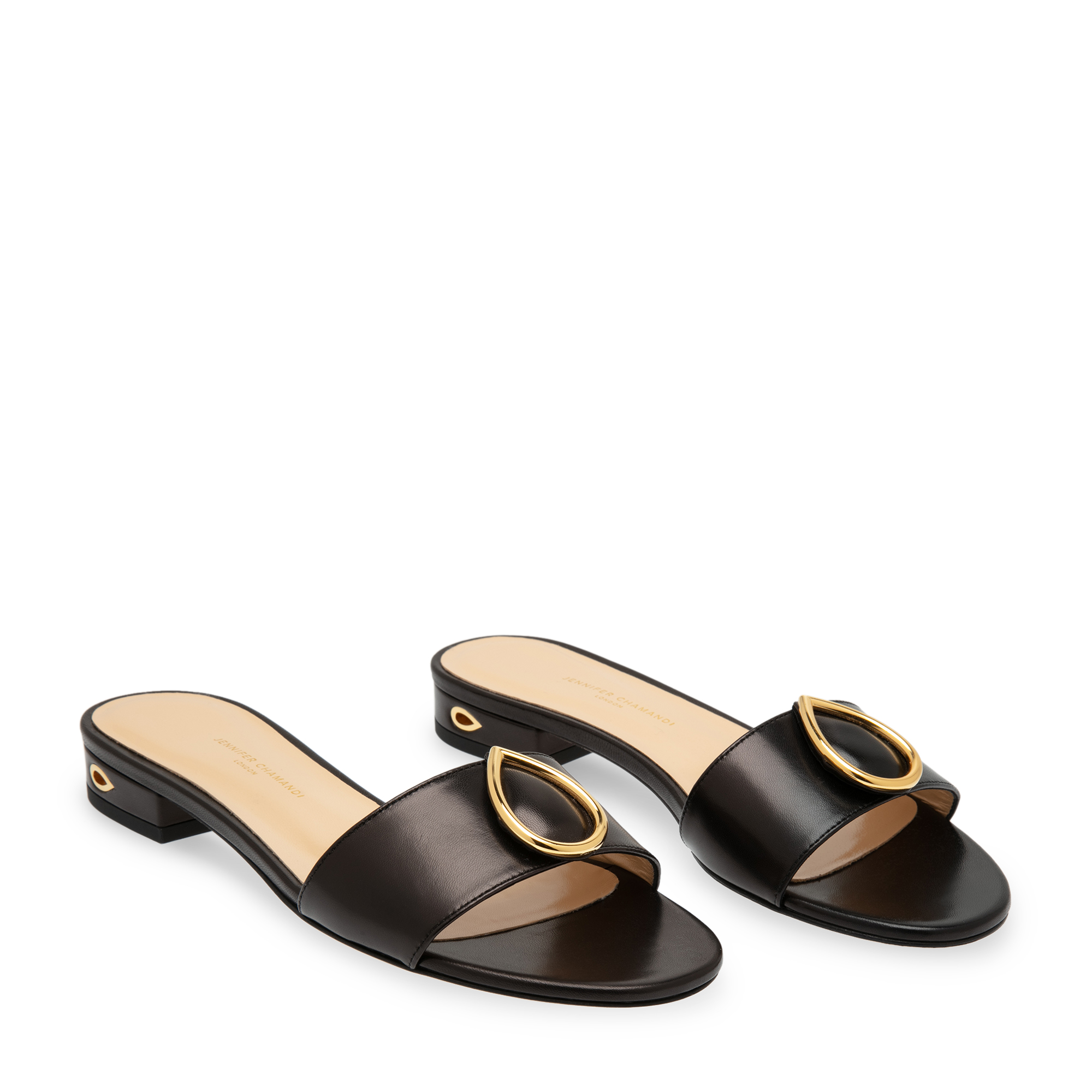 

Andrea flat sandals, Black