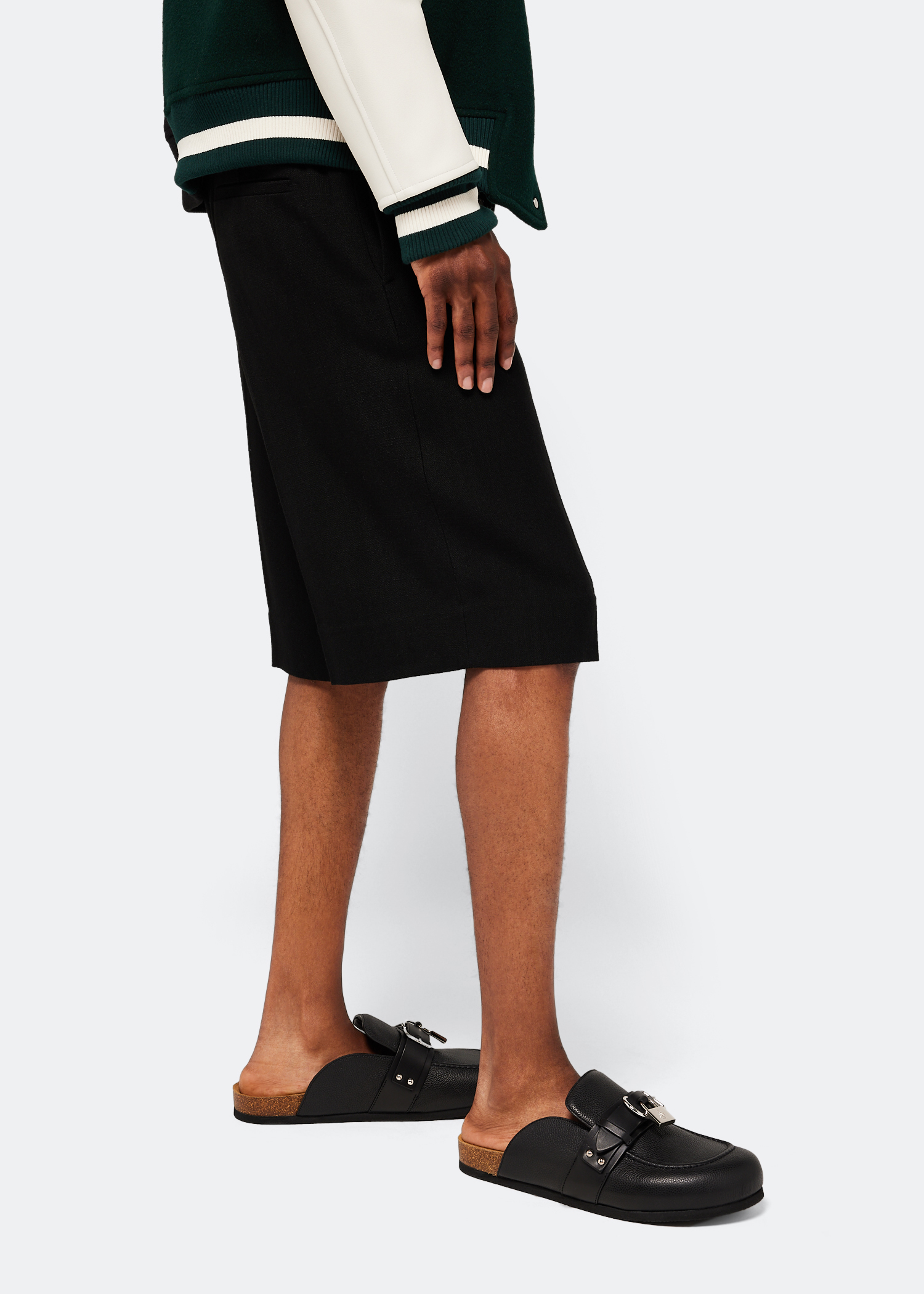 

Padlock slippers, Black