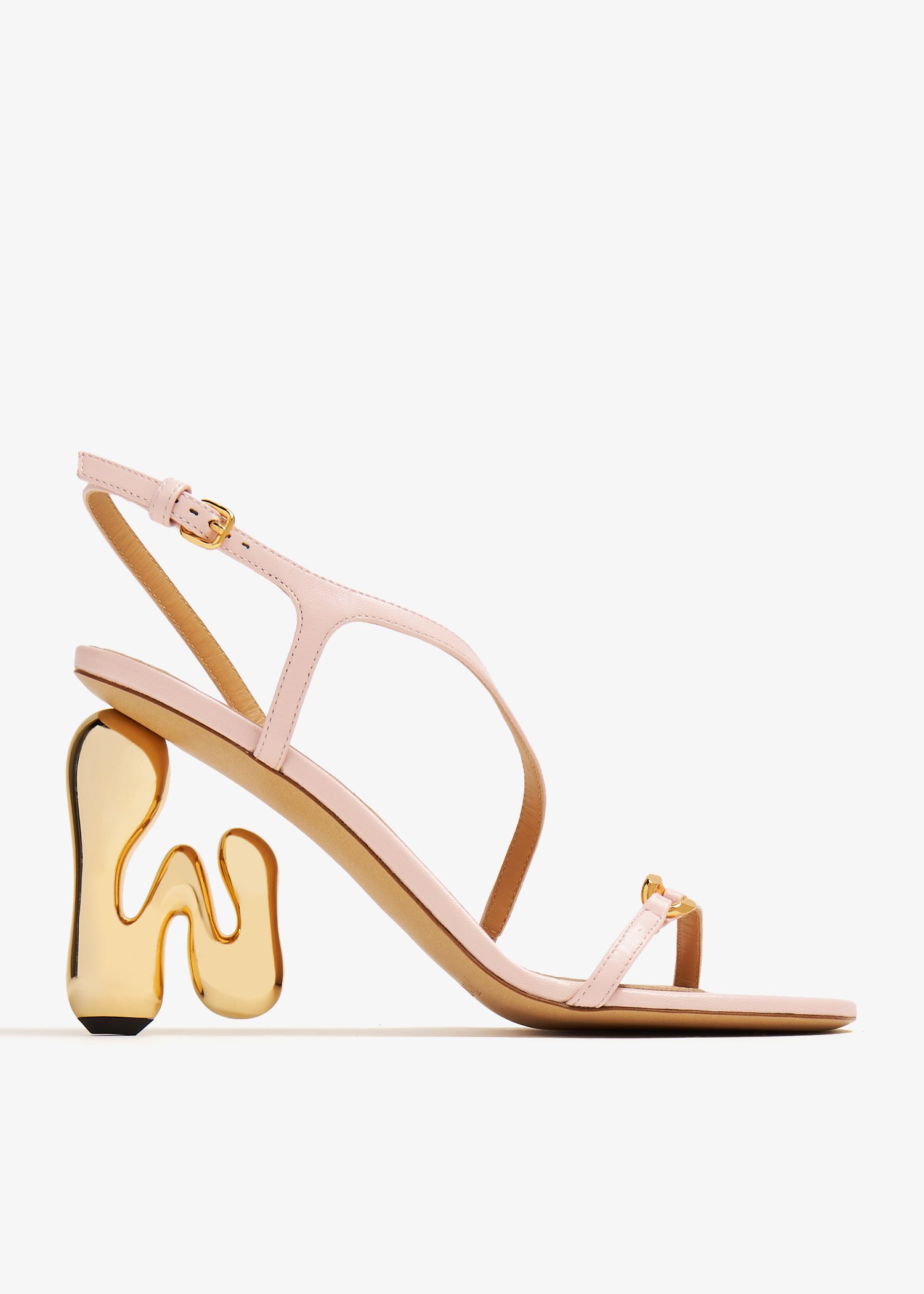 

Bubble heel sandals, Pink