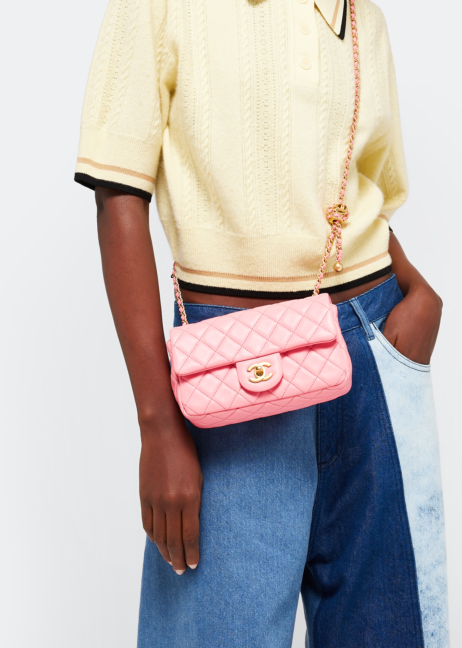 

Classic flap bag, Pink