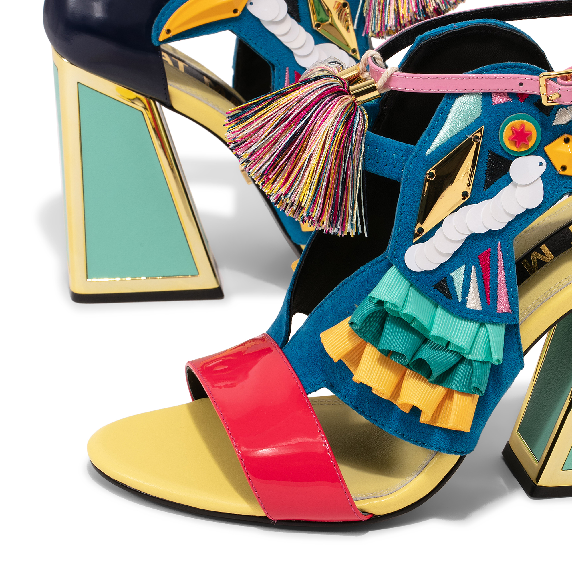 

Aya sandals, Multi-coloured