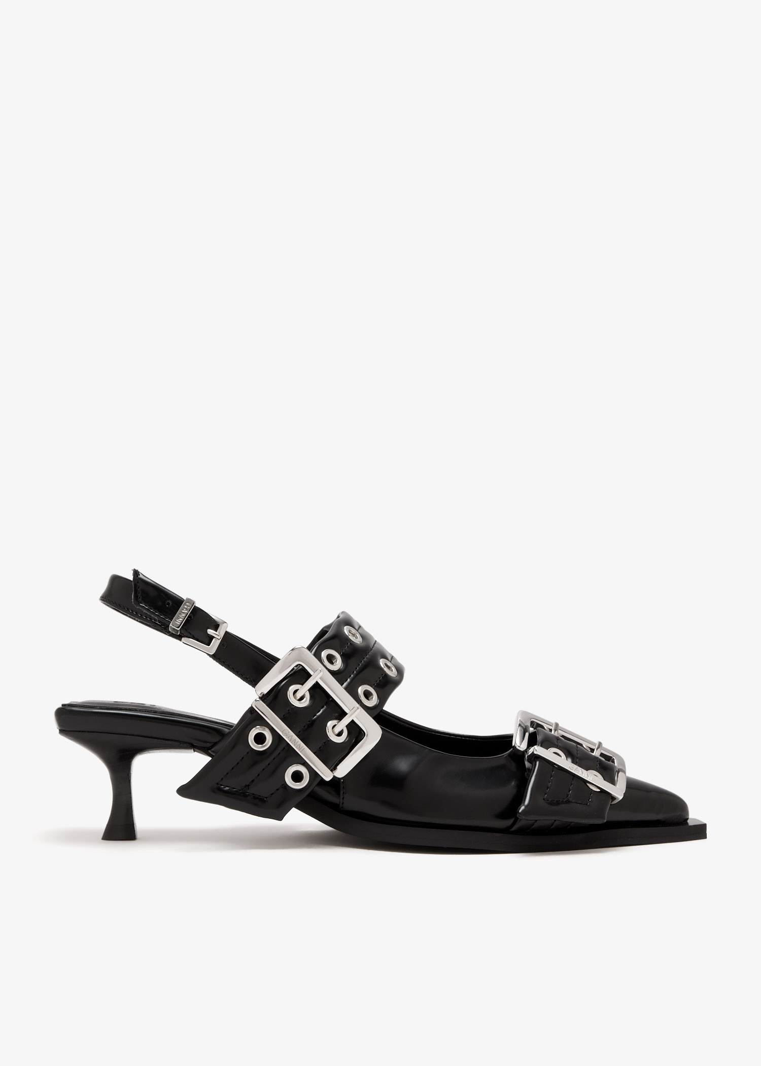 

Feminine Buckle slingback pumps, Black