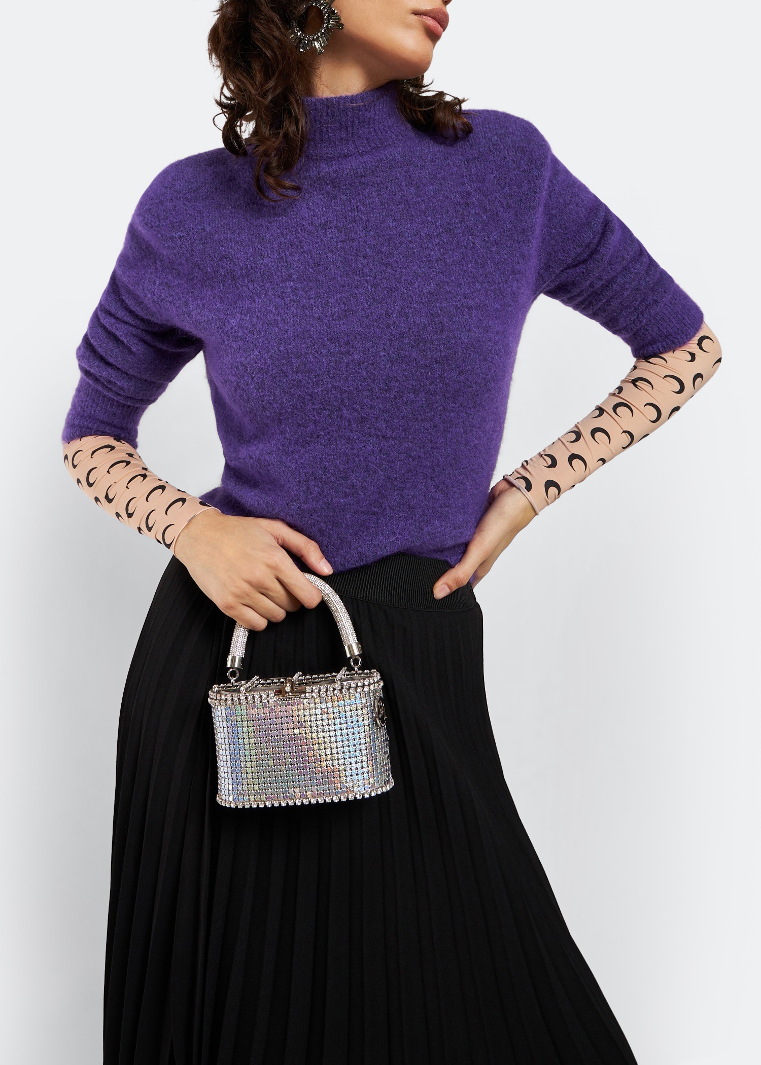 

Mini Holli Groovy bag, Silver