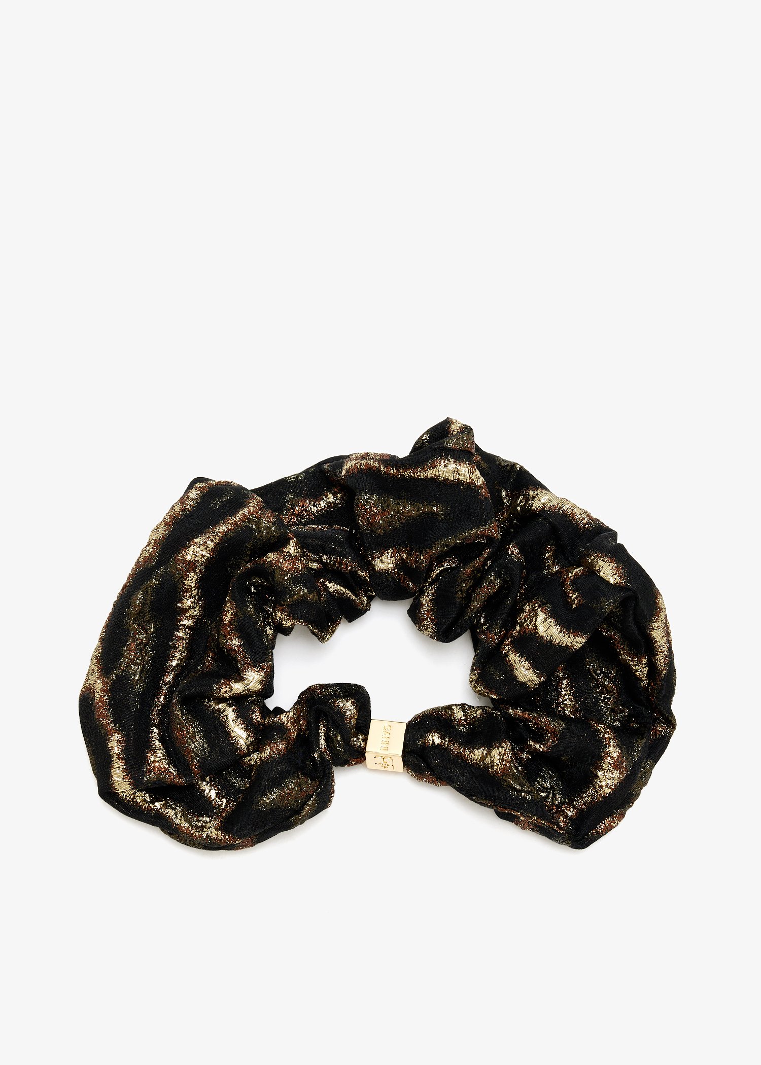 

Metallic printed scrunchie, Animal printed