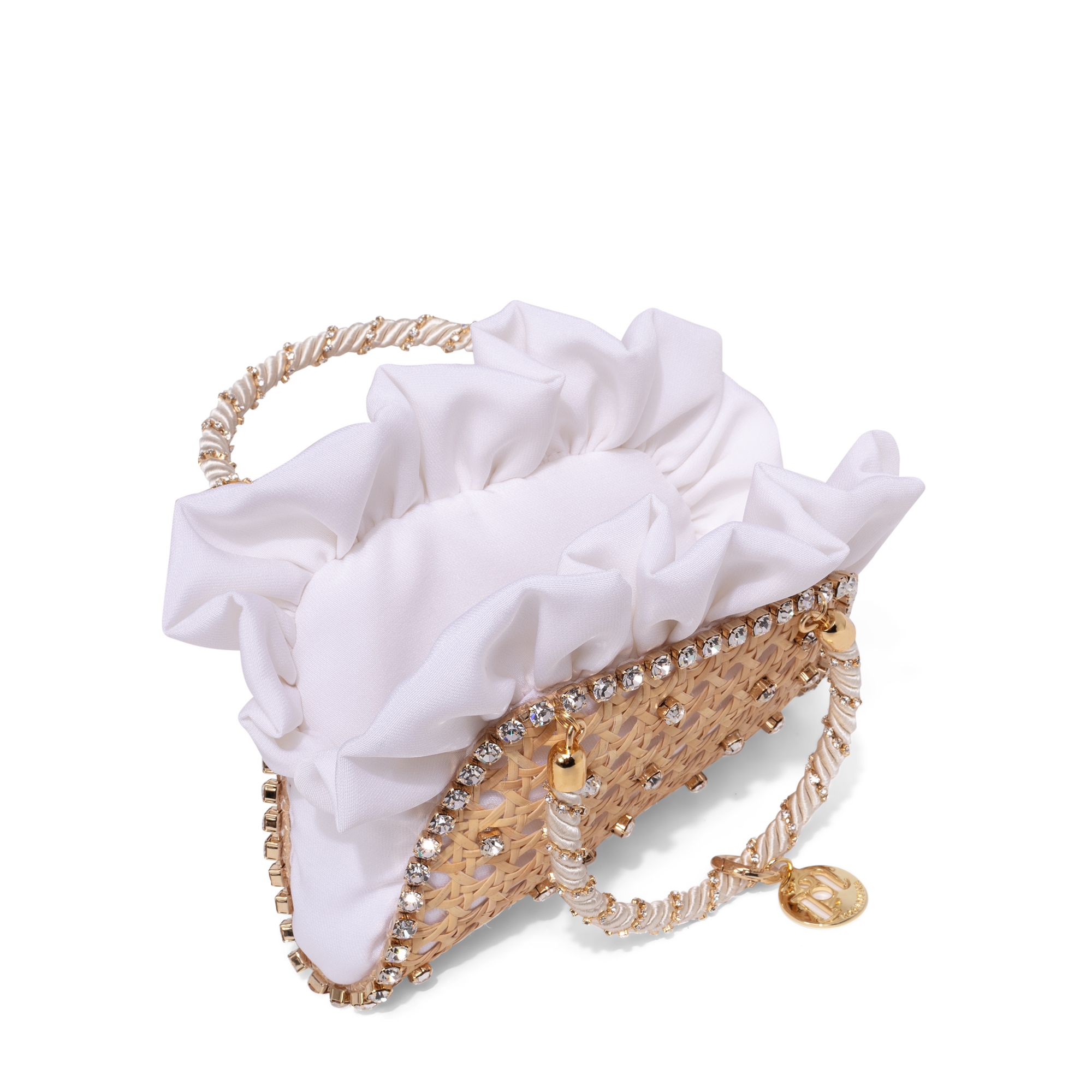 

Mini Crepes bag, White